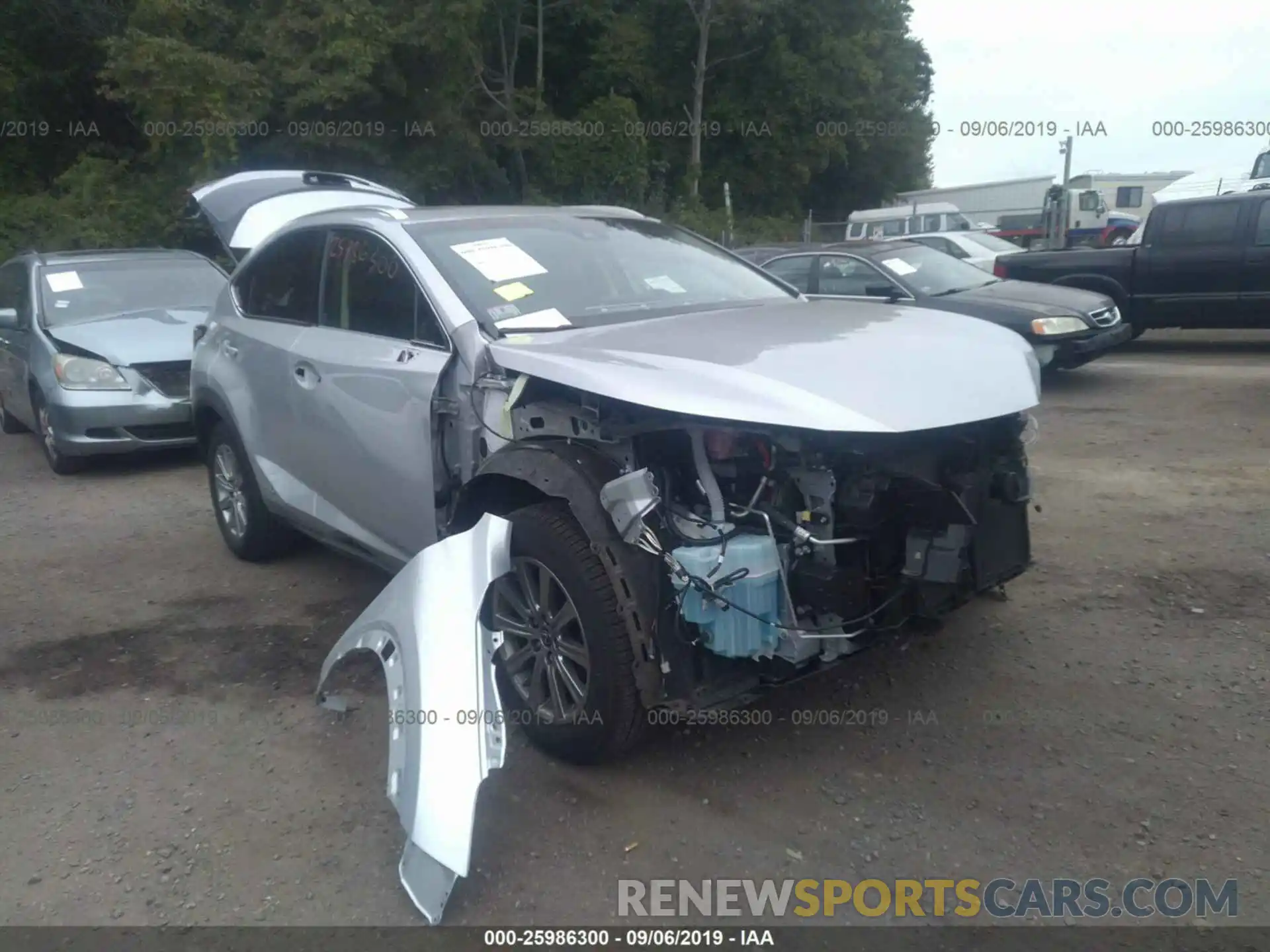 1 Photograph of a damaged car JTJBJRBZ9K2100754 LEXUS NX 2019