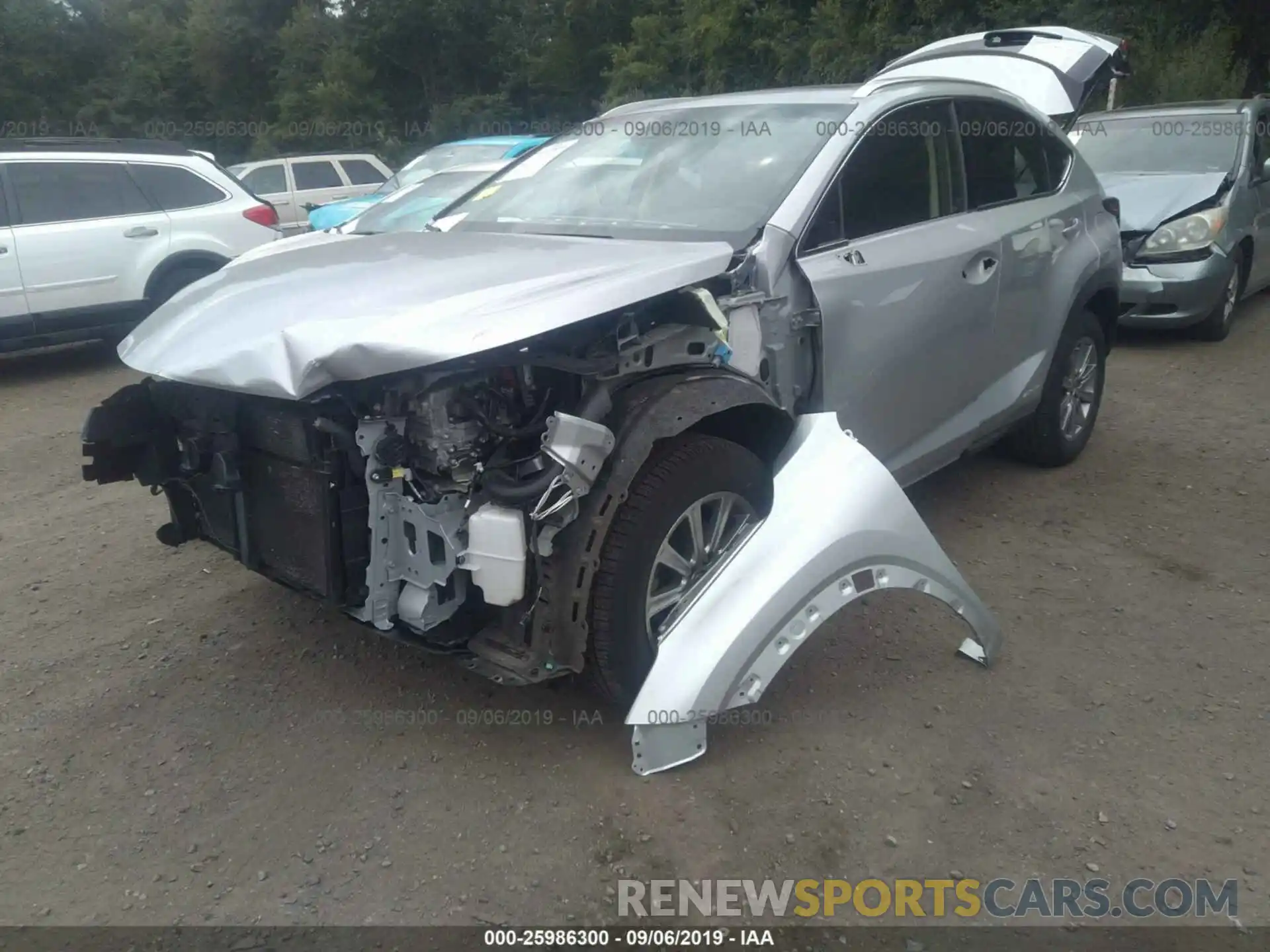 2 Photograph of a damaged car JTJBJRBZ9K2100754 LEXUS NX 2019