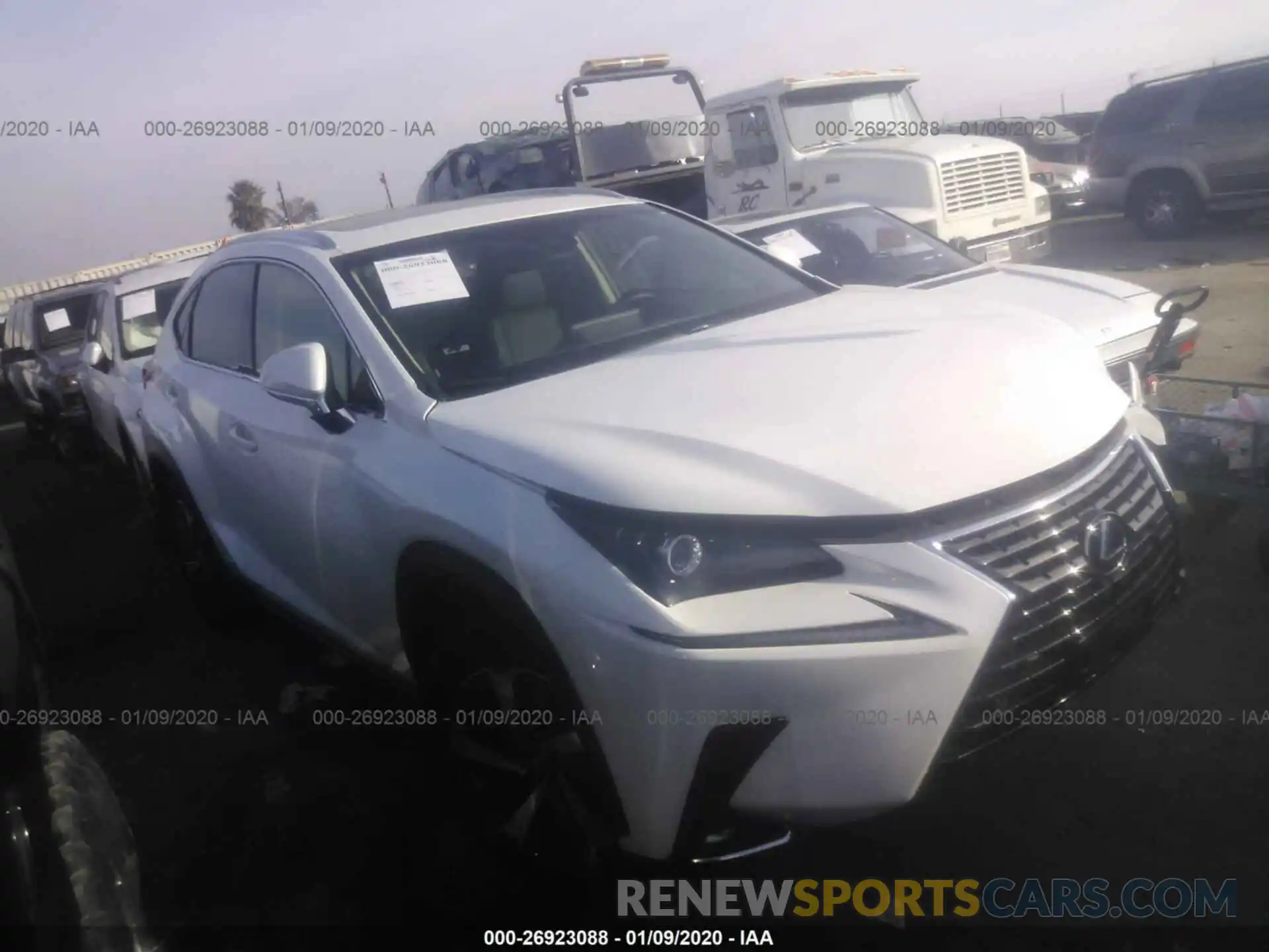 1 Photograph of a damaged car JTJBJRBZ9K2107008 LEXUS NX 2019