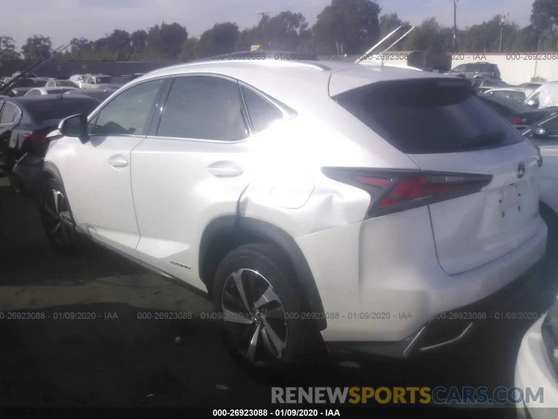 3 Photograph of a damaged car JTJBJRBZ9K2107008 LEXUS NX 2019