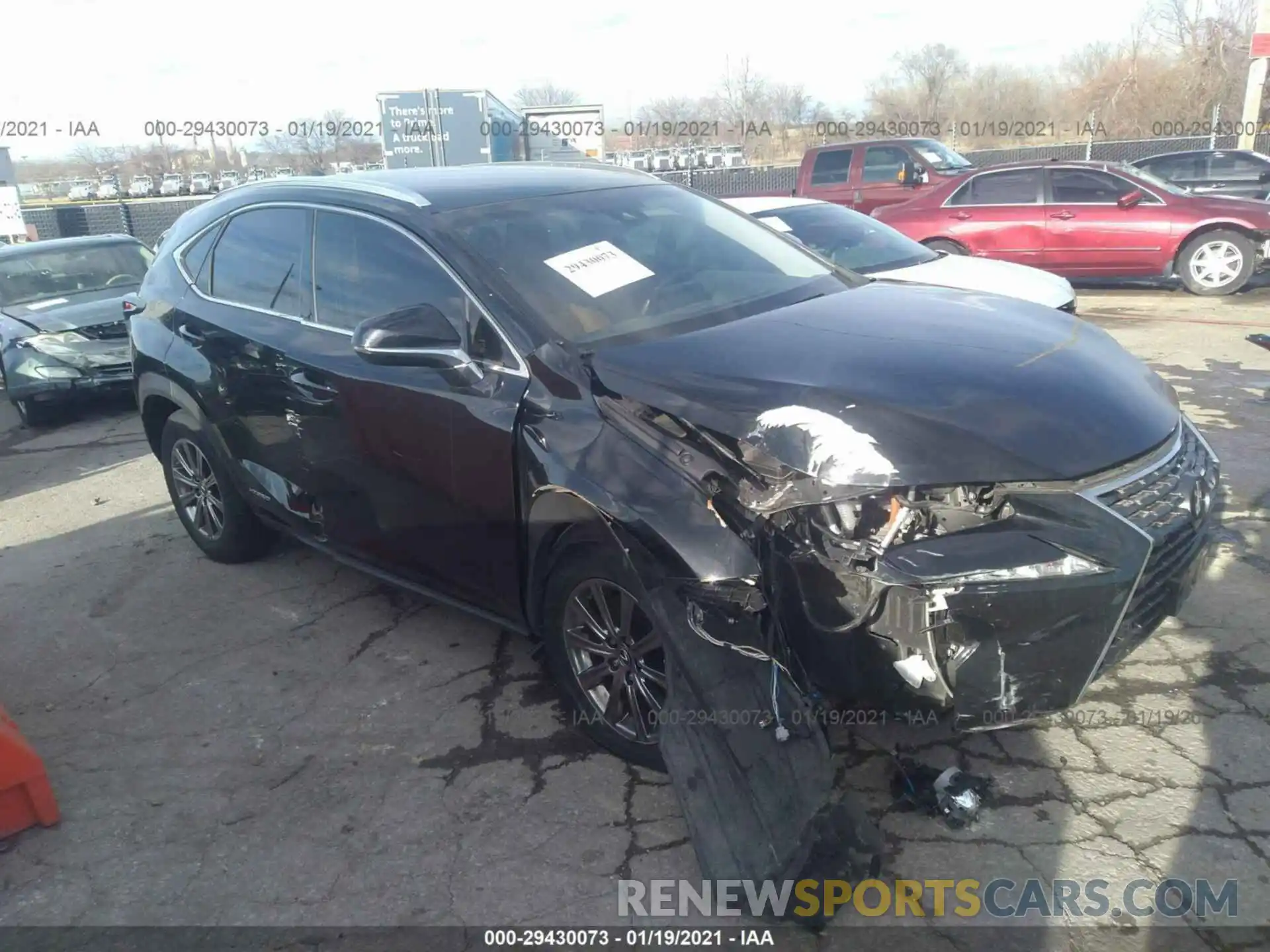 1 Photograph of a damaged car JTJBJRBZ9K2111298 LEXUS NX 2019