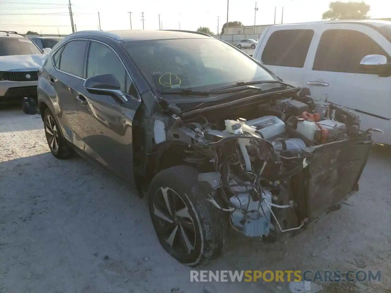 1 Photograph of a damaged car JTJBJRBZ9K2116310 LEXUS NX 2019