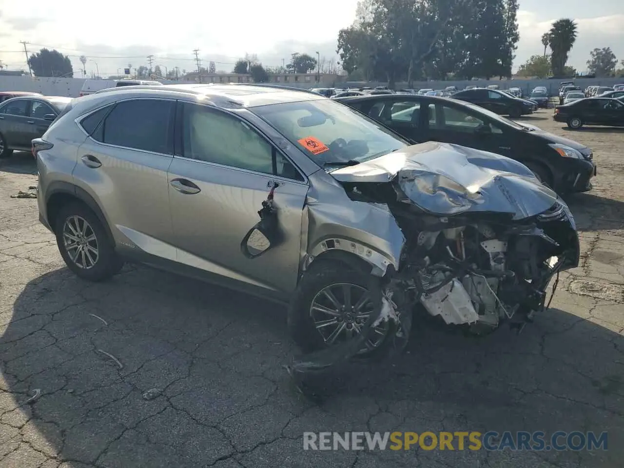 4 Photograph of a damaged car JTJBJRBZ9K2120180 LEXUS NX 2019