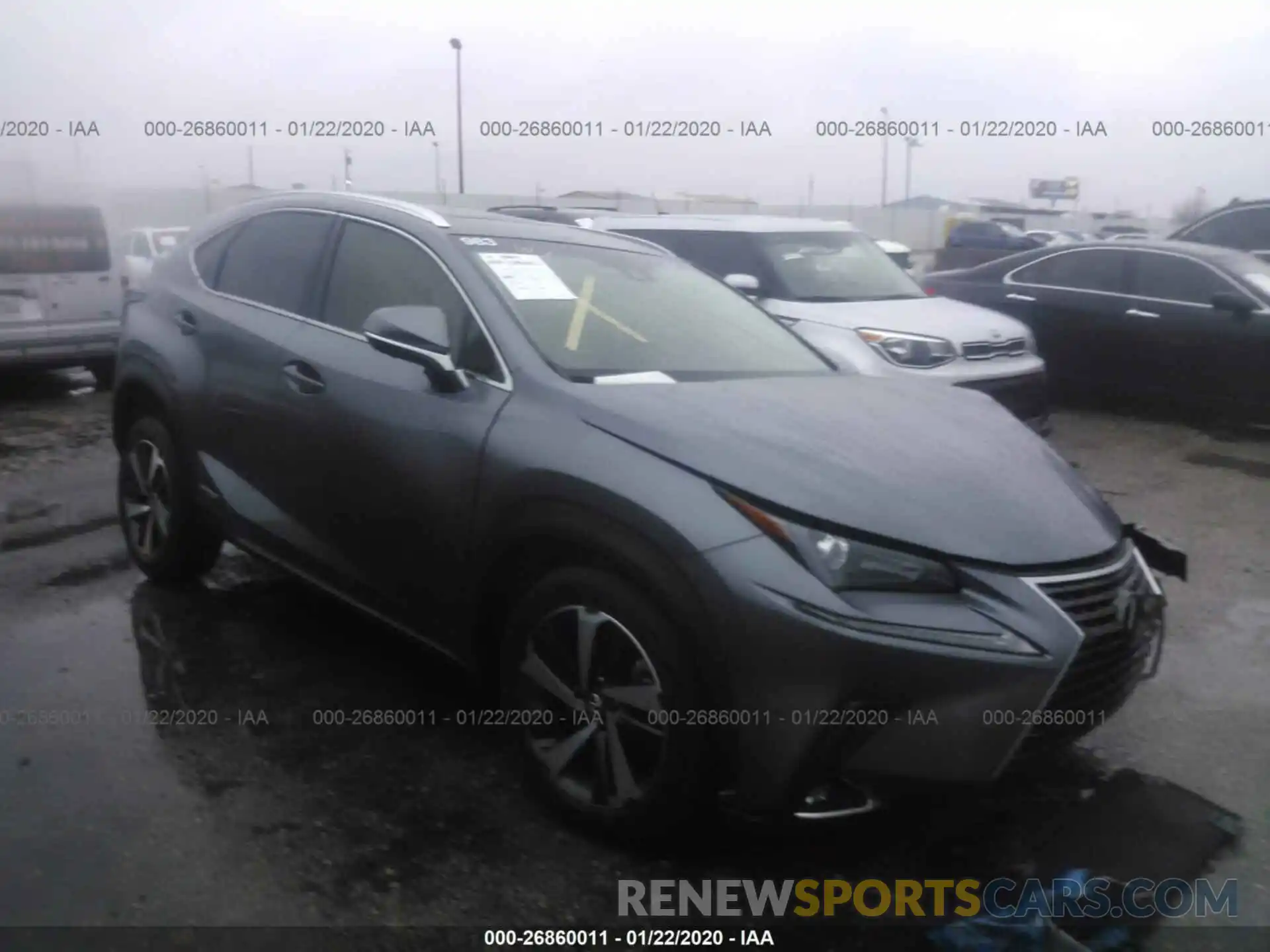 1 Photograph of a damaged car JTJBJRBZXK2110158 LEXUS NX 2019