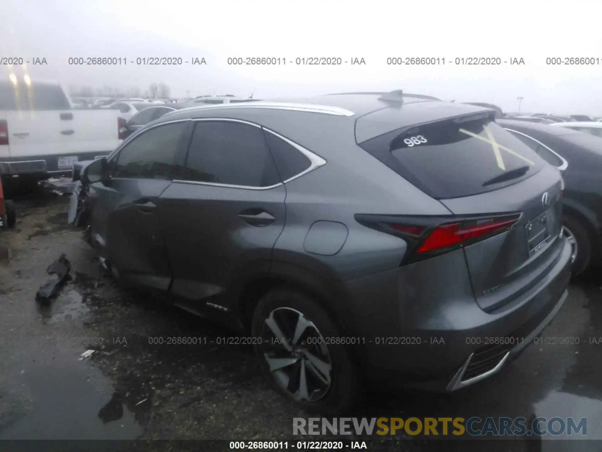 3 Photograph of a damaged car JTJBJRBZXK2110158 LEXUS NX 2019