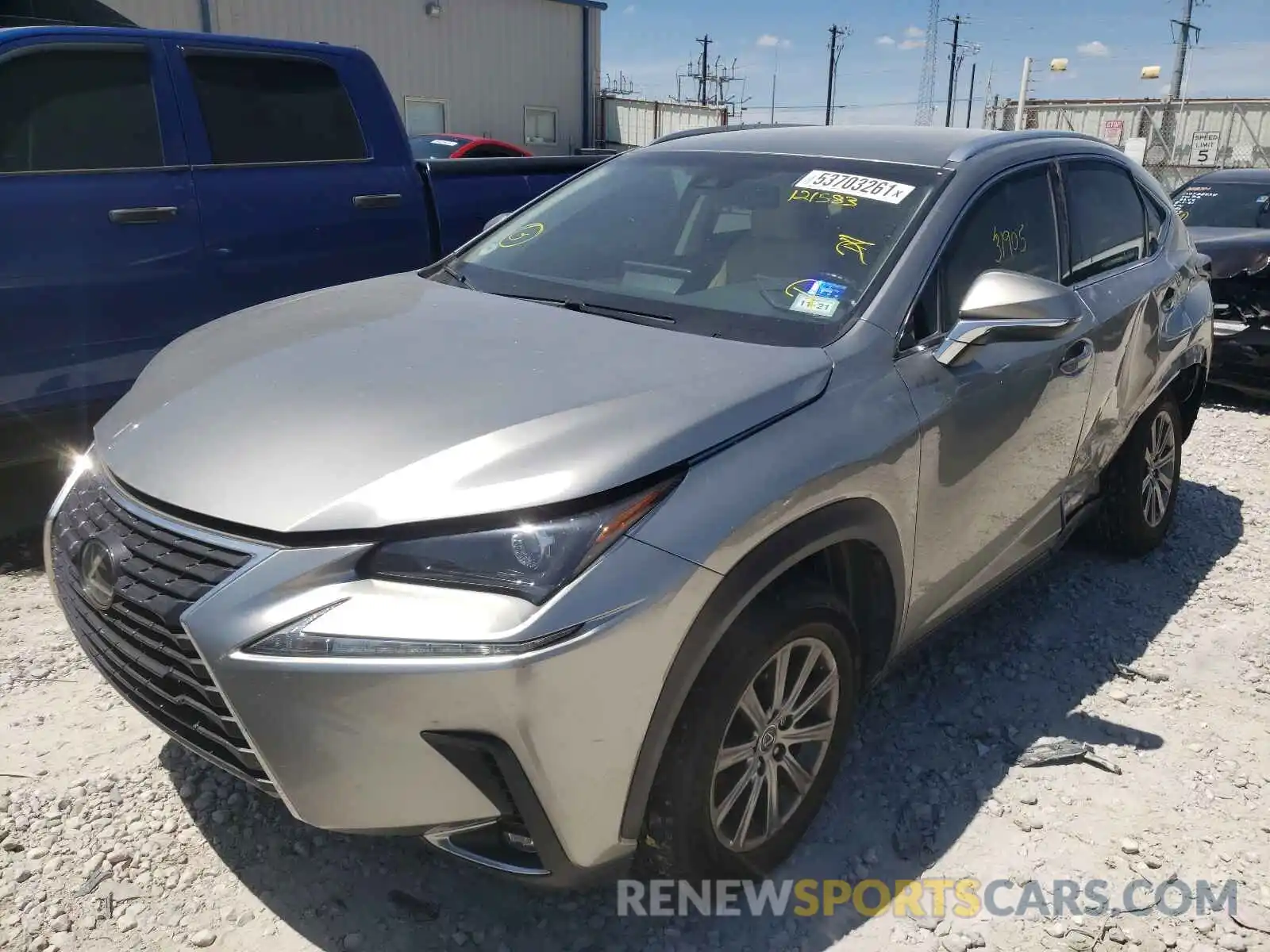 2 Photograph of a damaged car JTJYARBZ0K2121583 LEXUS NX 2019