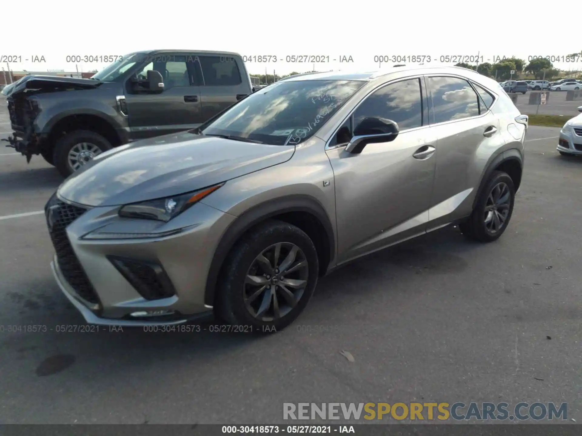 2 Photograph of a damaged car JTJYARBZ0K2122698 LEXUS NX 2019