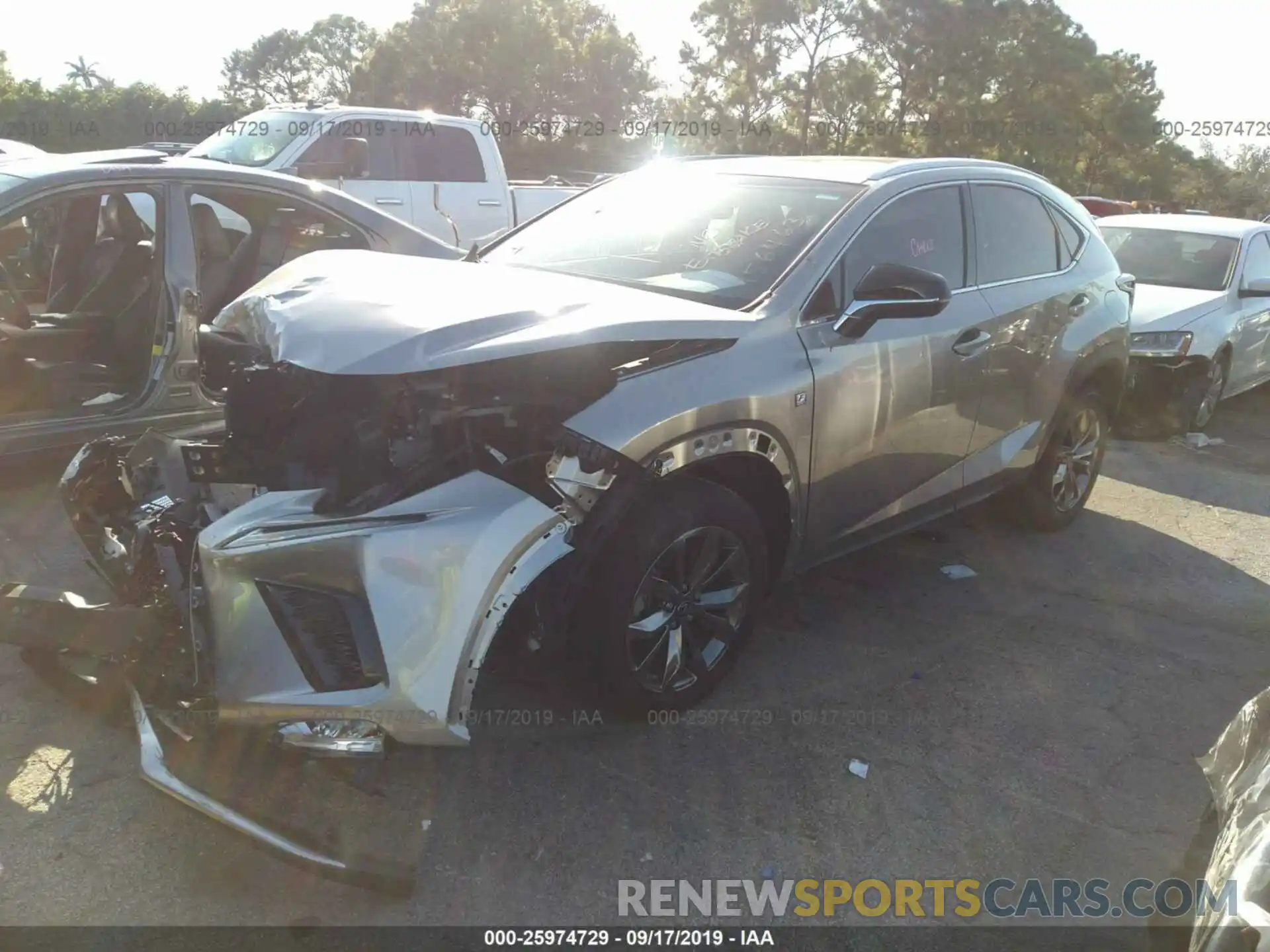 2 Photograph of a damaged car JTJYARBZ0K2156463 LEXUS NX 2019