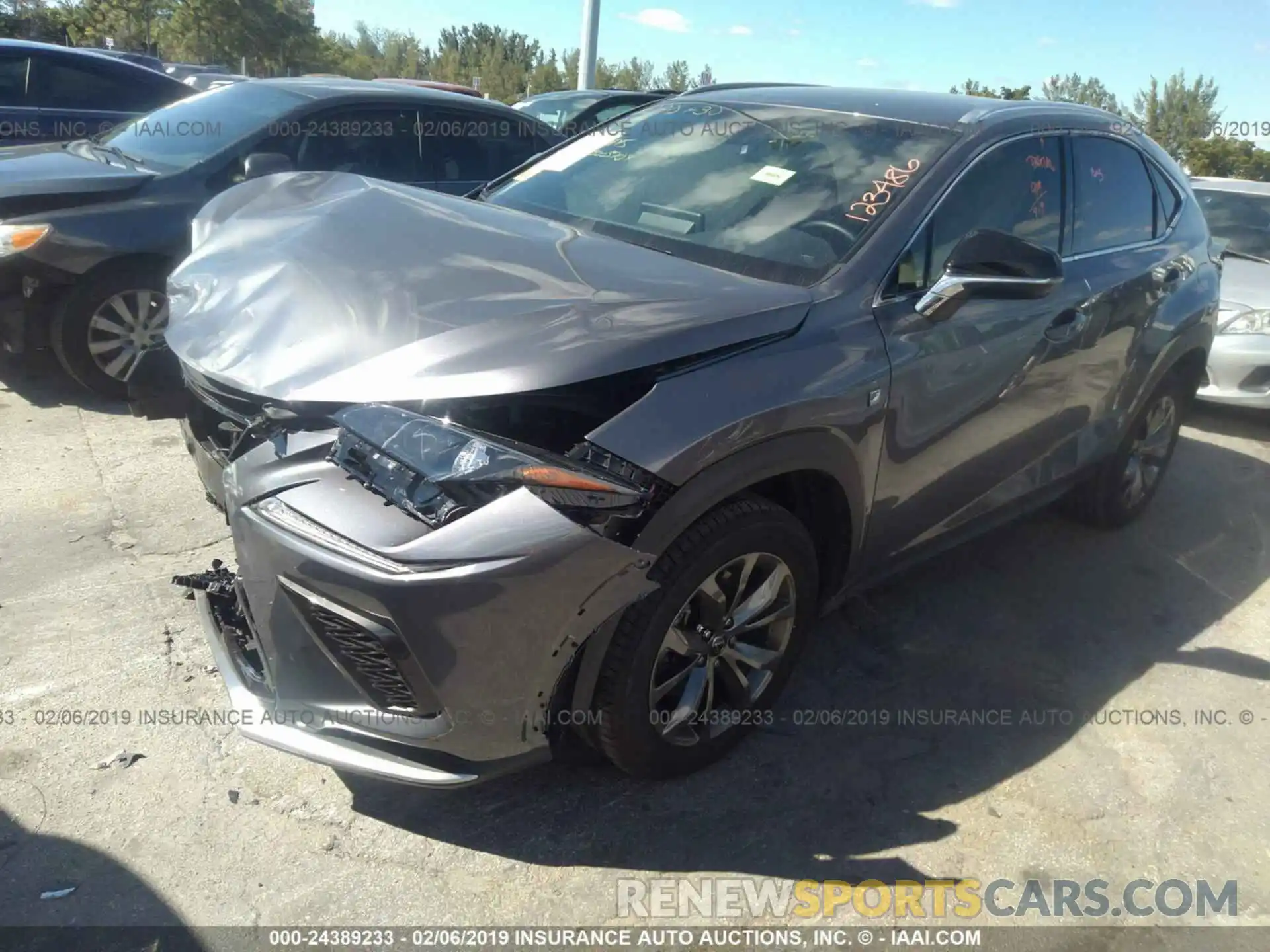 2 Photograph of a damaged car JTJYARBZ1K2123486 LEXUS NX 2019