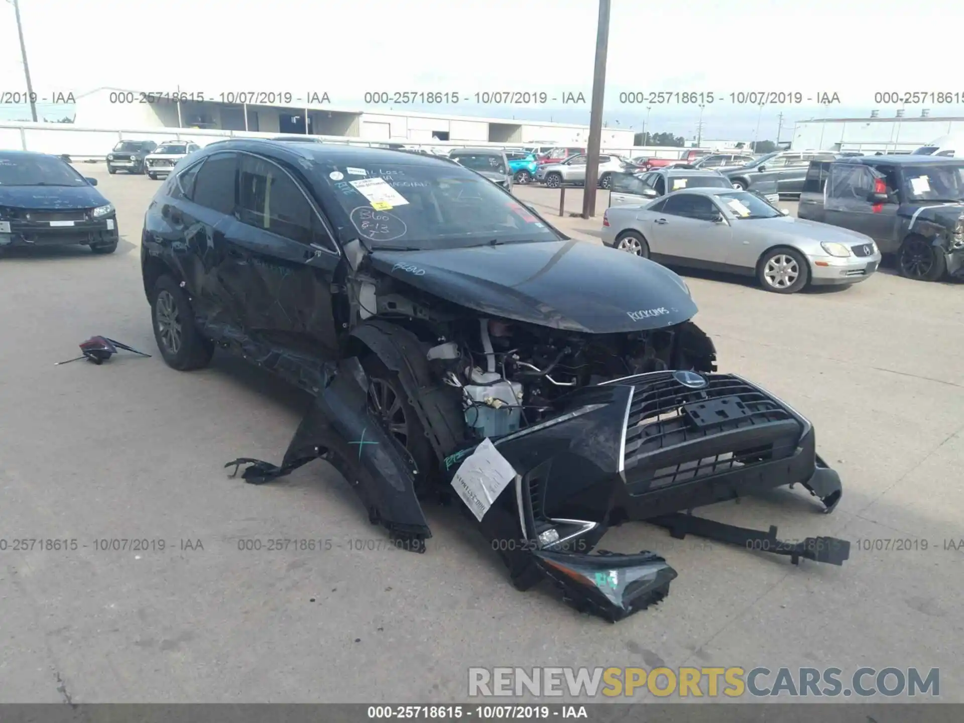 1 Photograph of a damaged car JTJYARBZ1K2137646 LEXUS NX 2019