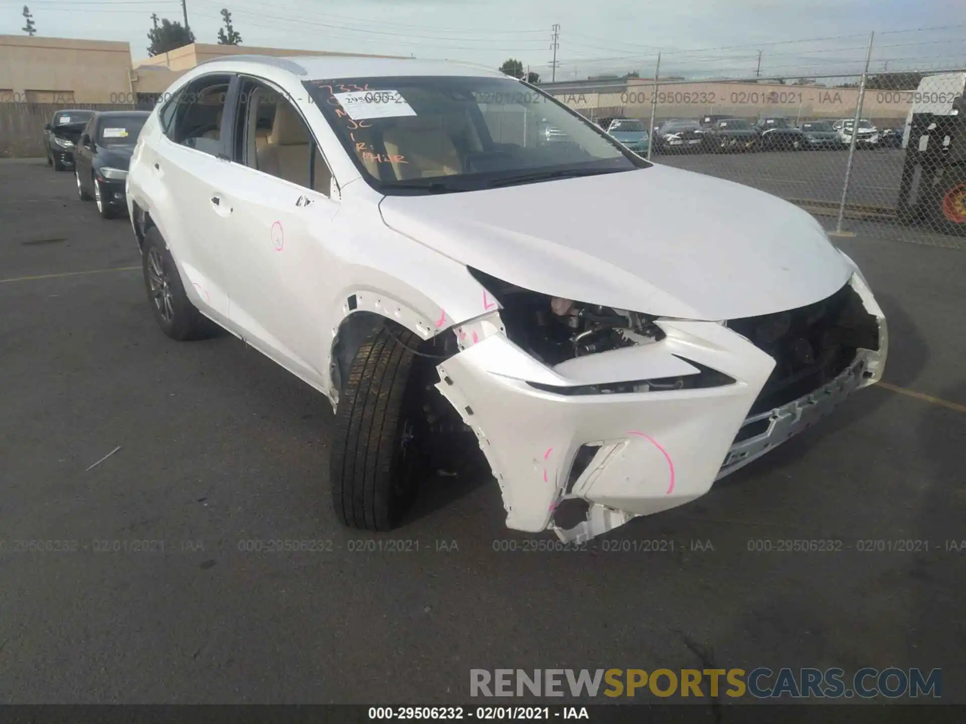 1 Photograph of a damaged car JTJYARBZ2K2132987 LEXUS NX 2019