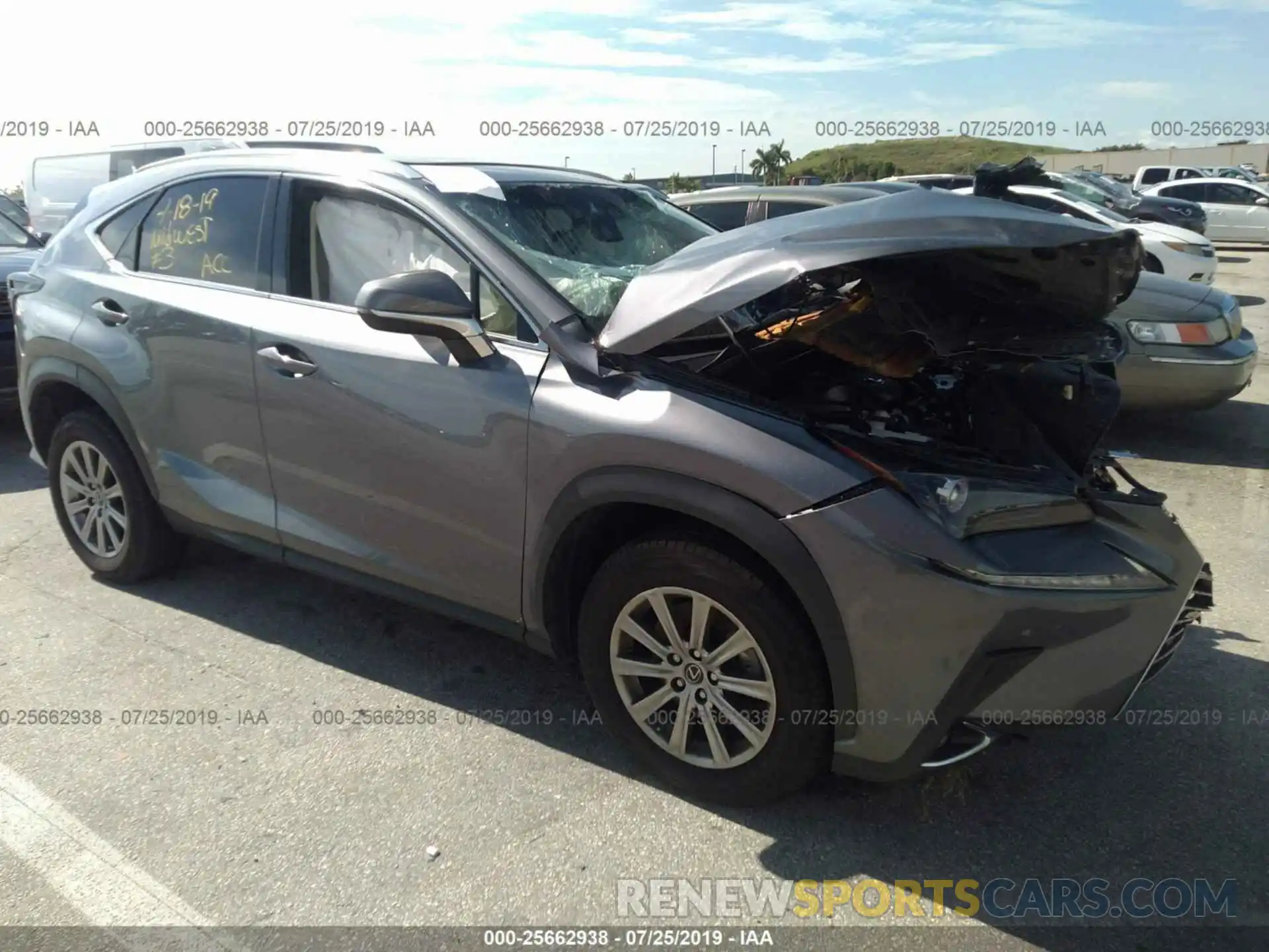 1 Photograph of a damaged car JTJYARBZ2K2135503 LEXUS NX 2019