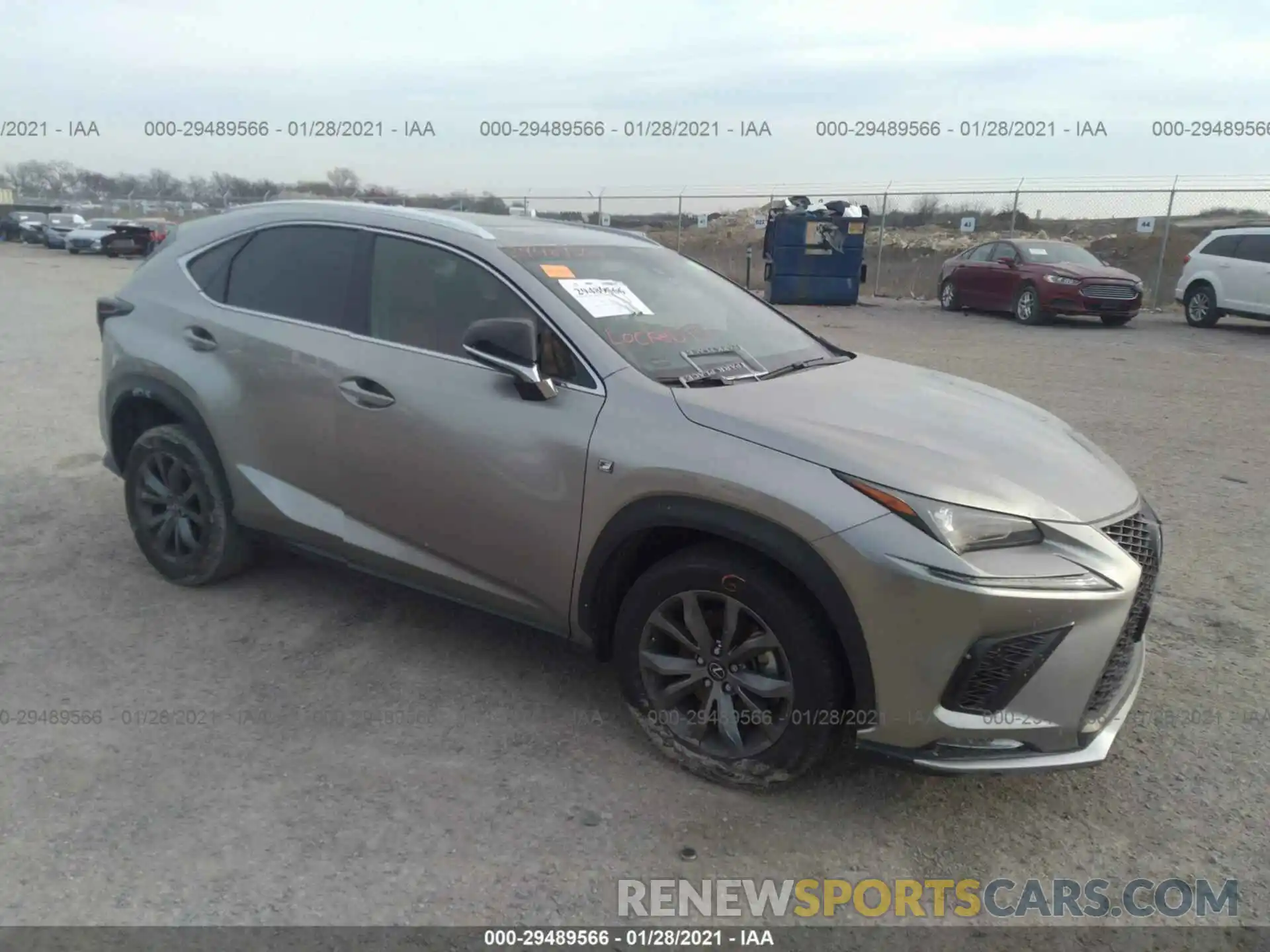 1 Photograph of a damaged car JTJYARBZ3K2117947 LEXUS NX 2019