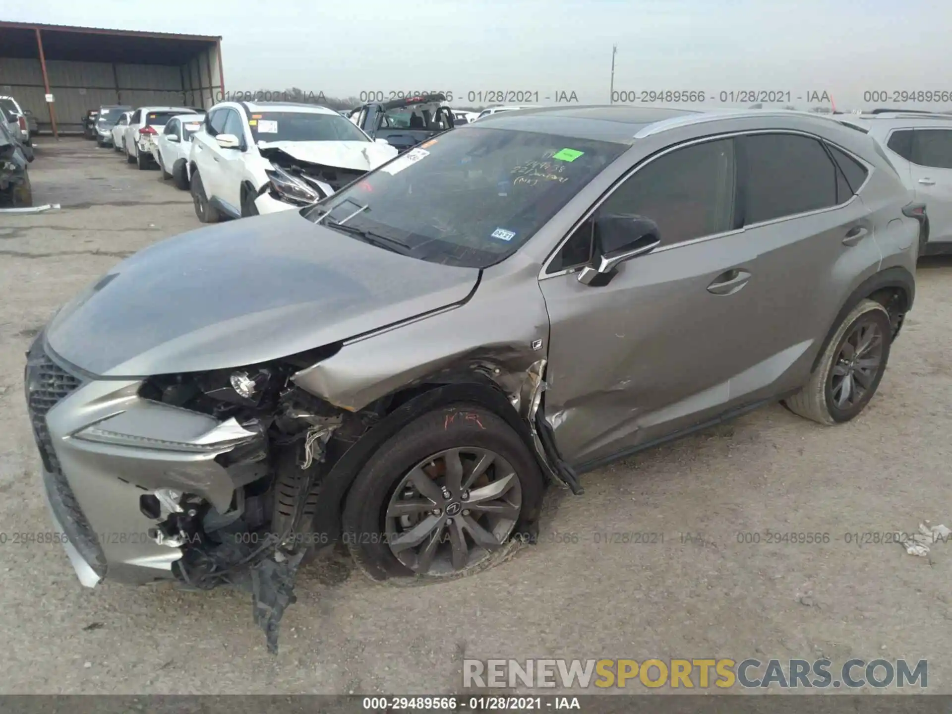 2 Photograph of a damaged car JTJYARBZ3K2117947 LEXUS NX 2019