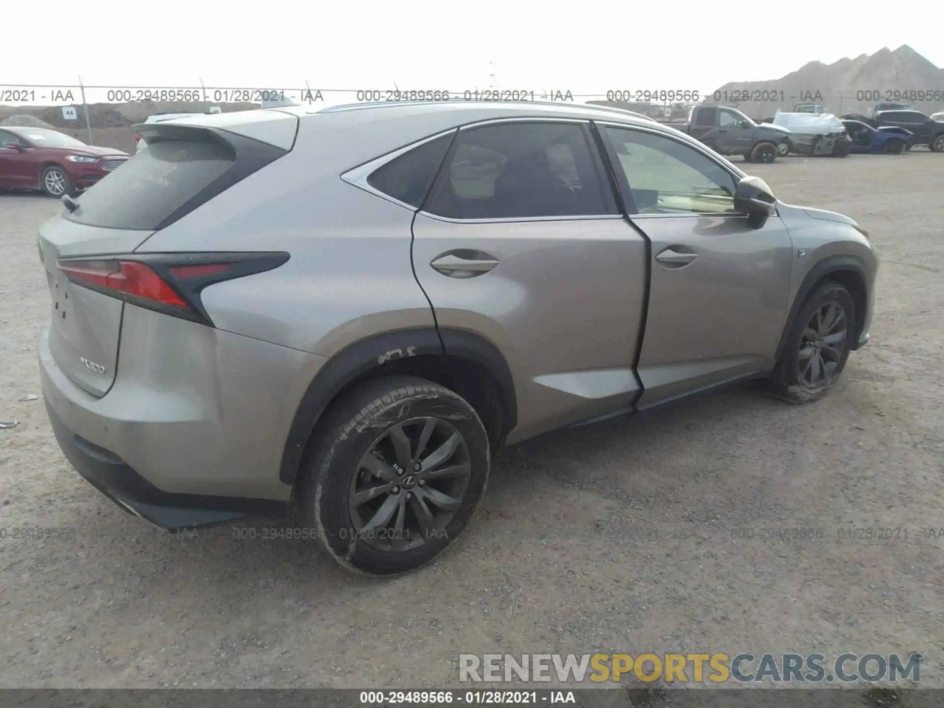 4 Photograph of a damaged car JTJYARBZ3K2117947 LEXUS NX 2019