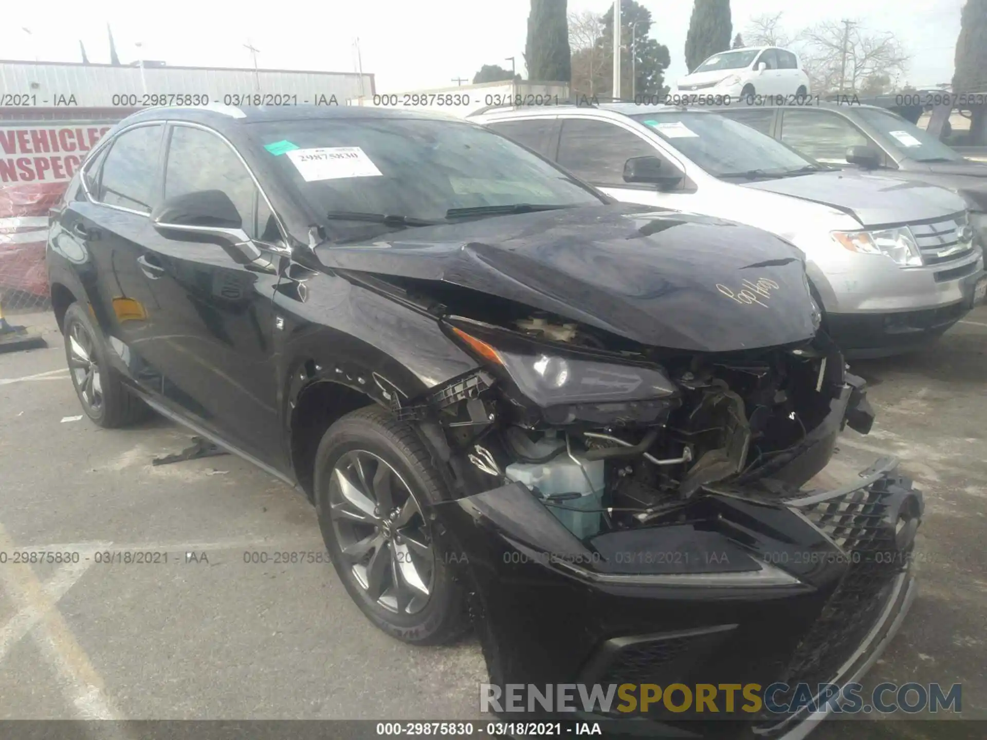 1 Photograph of a damaged car JTJYARBZ3K2123117 LEXUS NX 2019