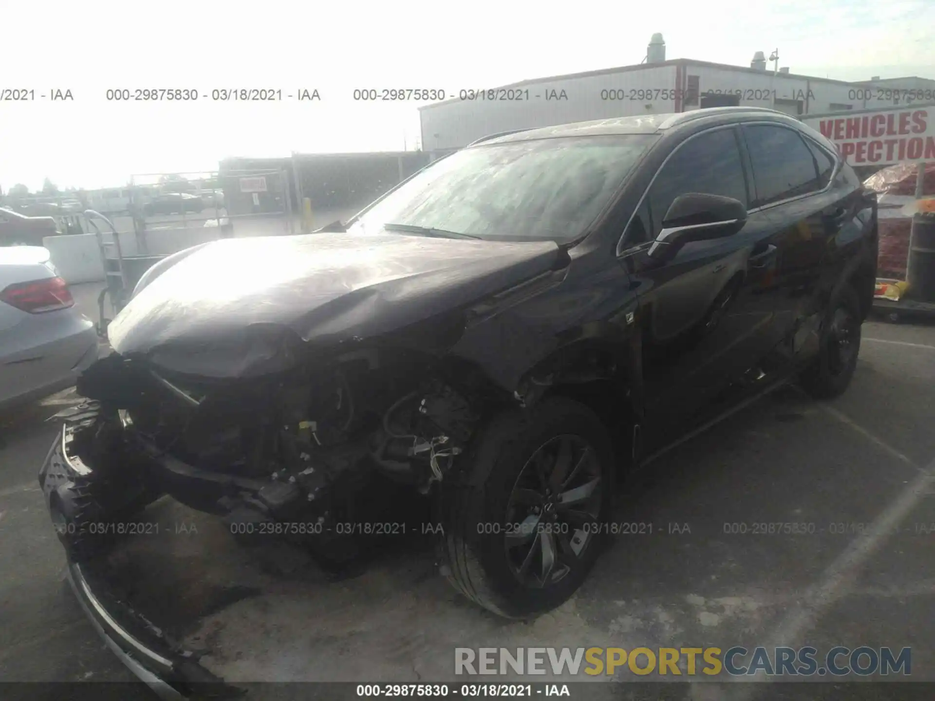 2 Photograph of a damaged car JTJYARBZ3K2123117 LEXUS NX 2019