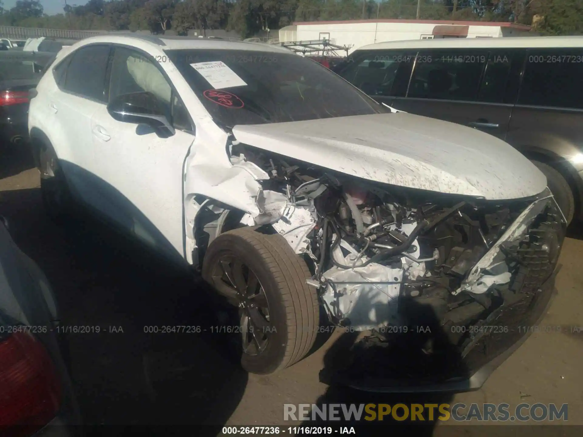 1 Photograph of a damaged car JTJYARBZ3K2123893 LEXUS NX 2019