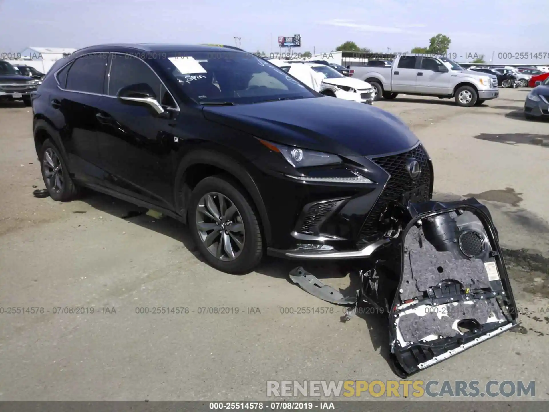 1 Photograph of a damaged car JTJYARBZ3K2129113 LEXUS NX 2019