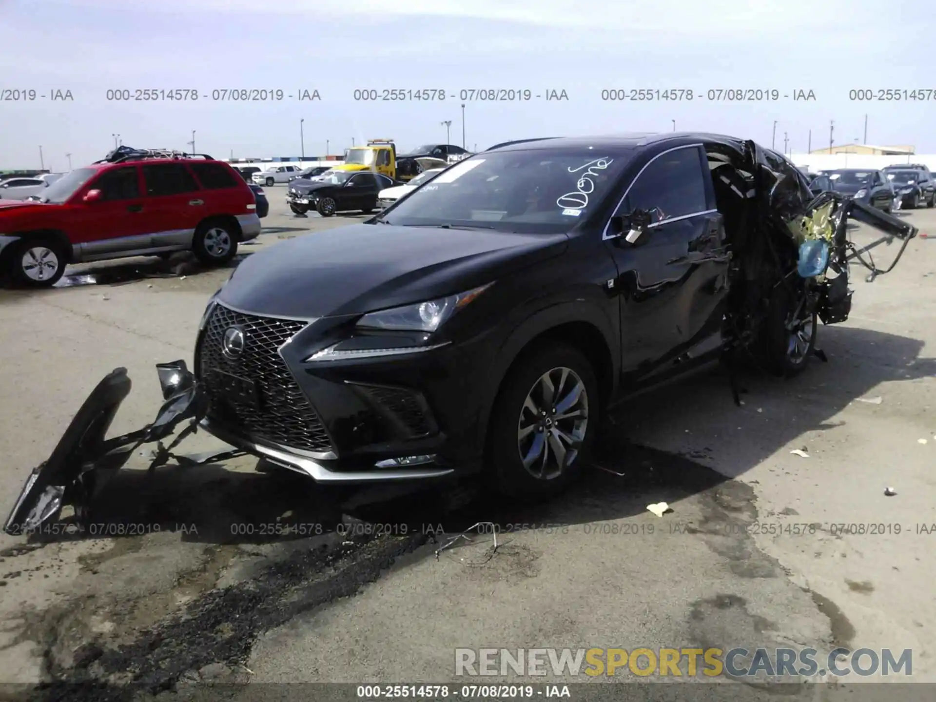 2 Photograph of a damaged car JTJYARBZ3K2129113 LEXUS NX 2019