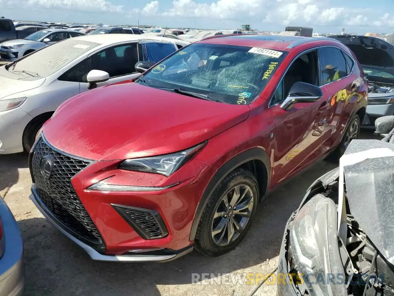 1 Photograph of a damaged car JTJYARBZ4K2122087 LEXUS NX 2019