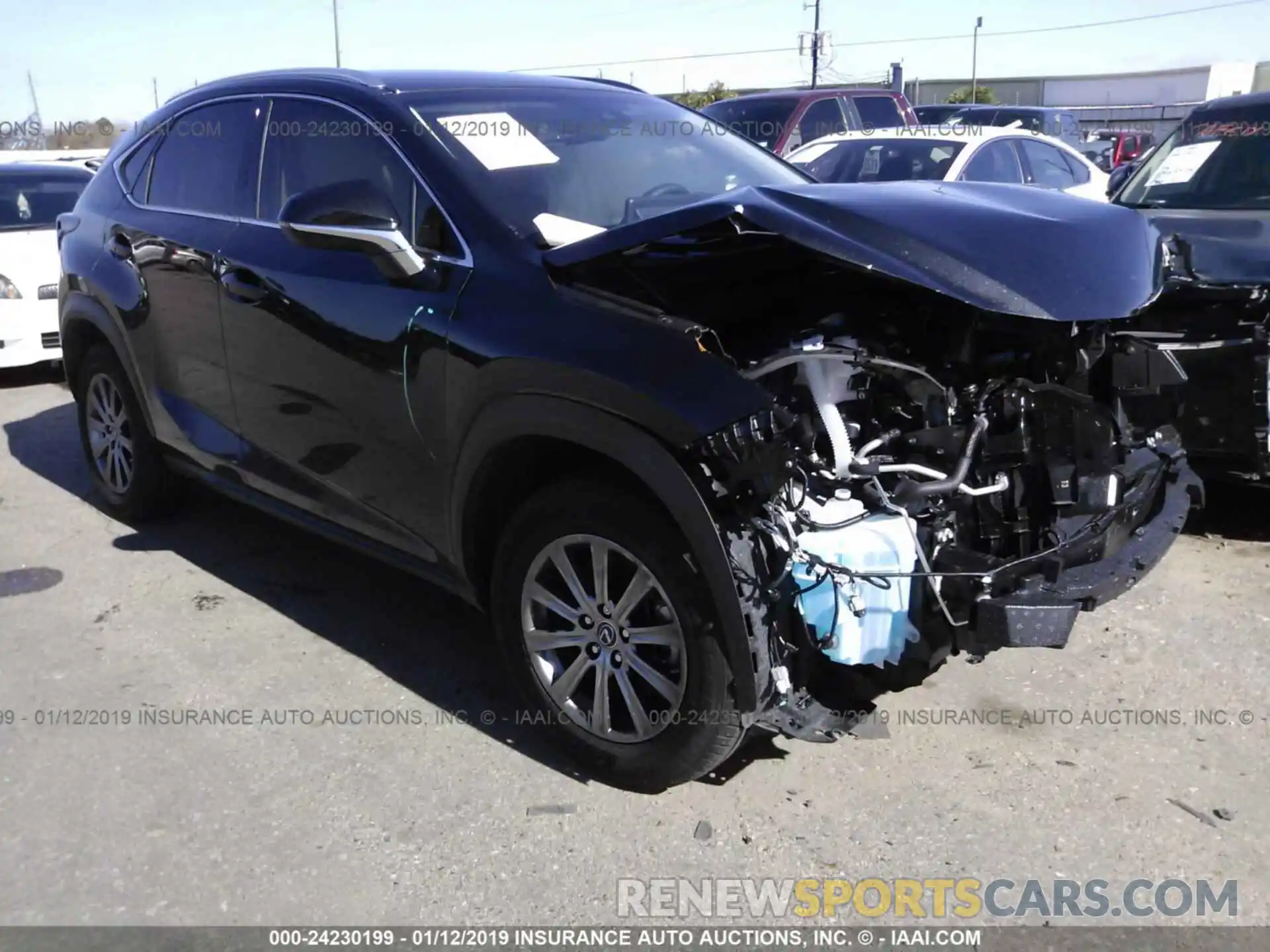 1 Photograph of a damaged car JTJYARBZ4K2125832 LEXUS NX 2019