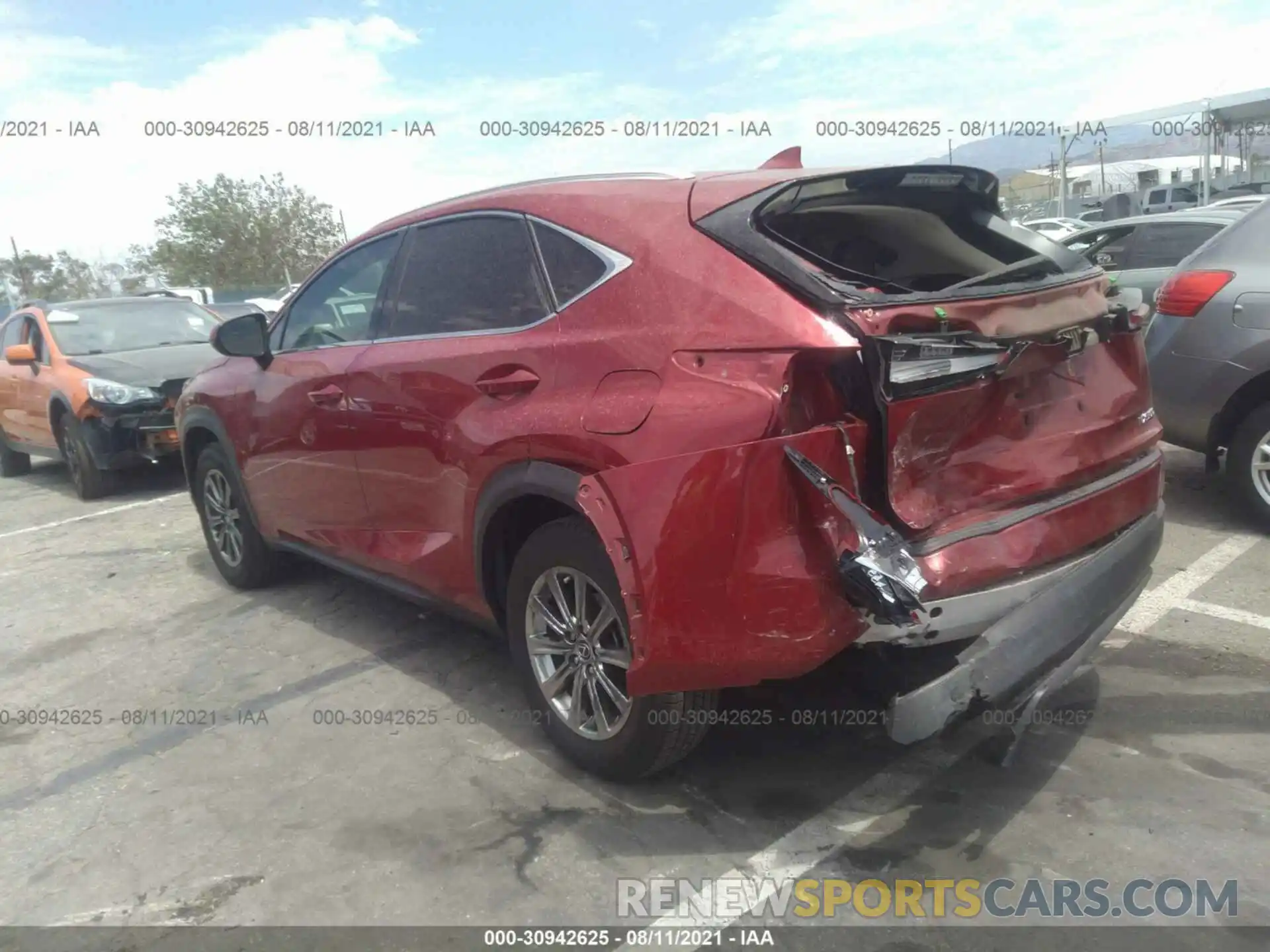 3 Photograph of a damaged car JTJYARBZ4K2136880 LEXUS NX 2019