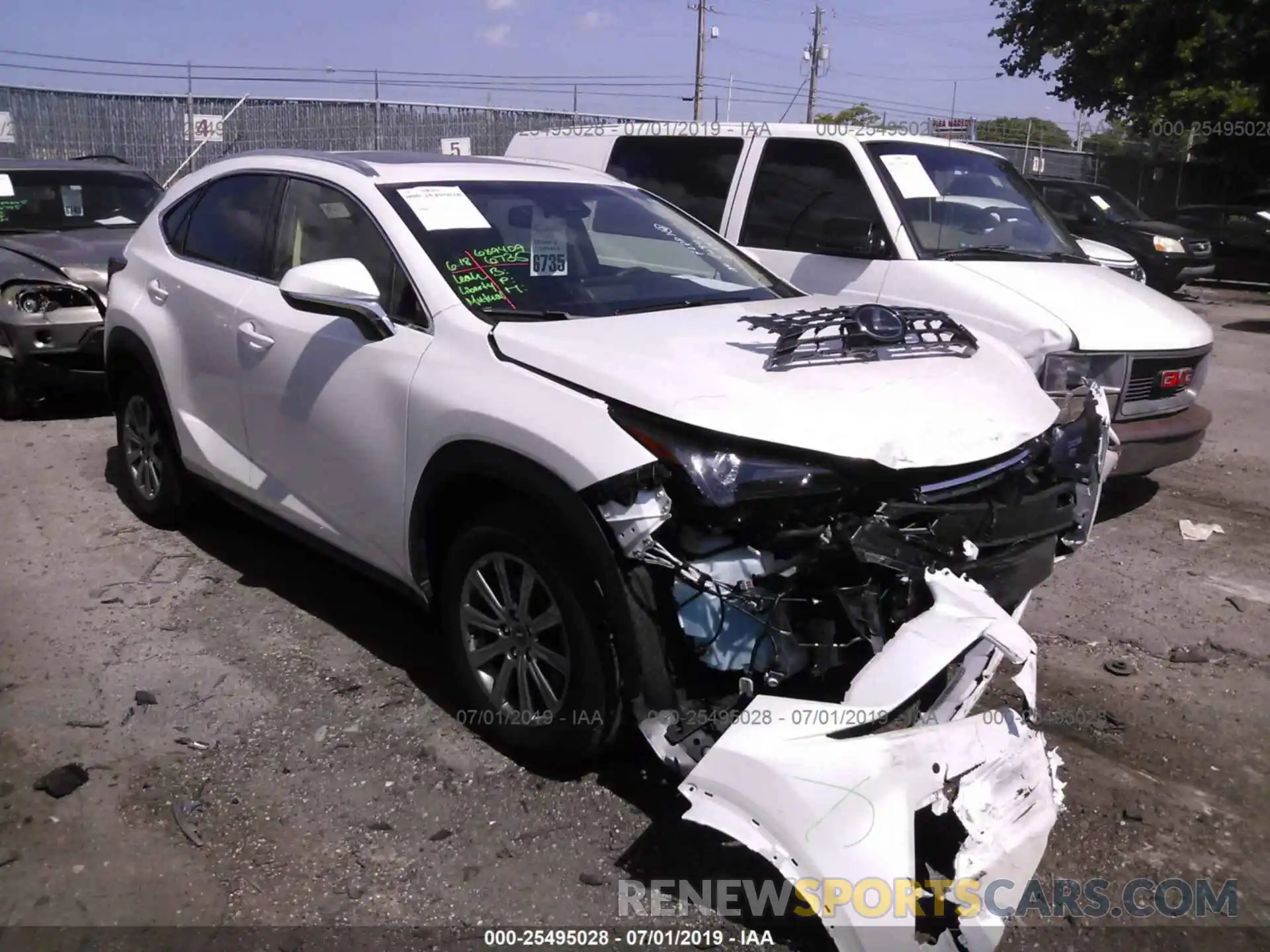 1 Photograph of a damaged car JTJYARBZ4K2146194 LEXUS NX 2019