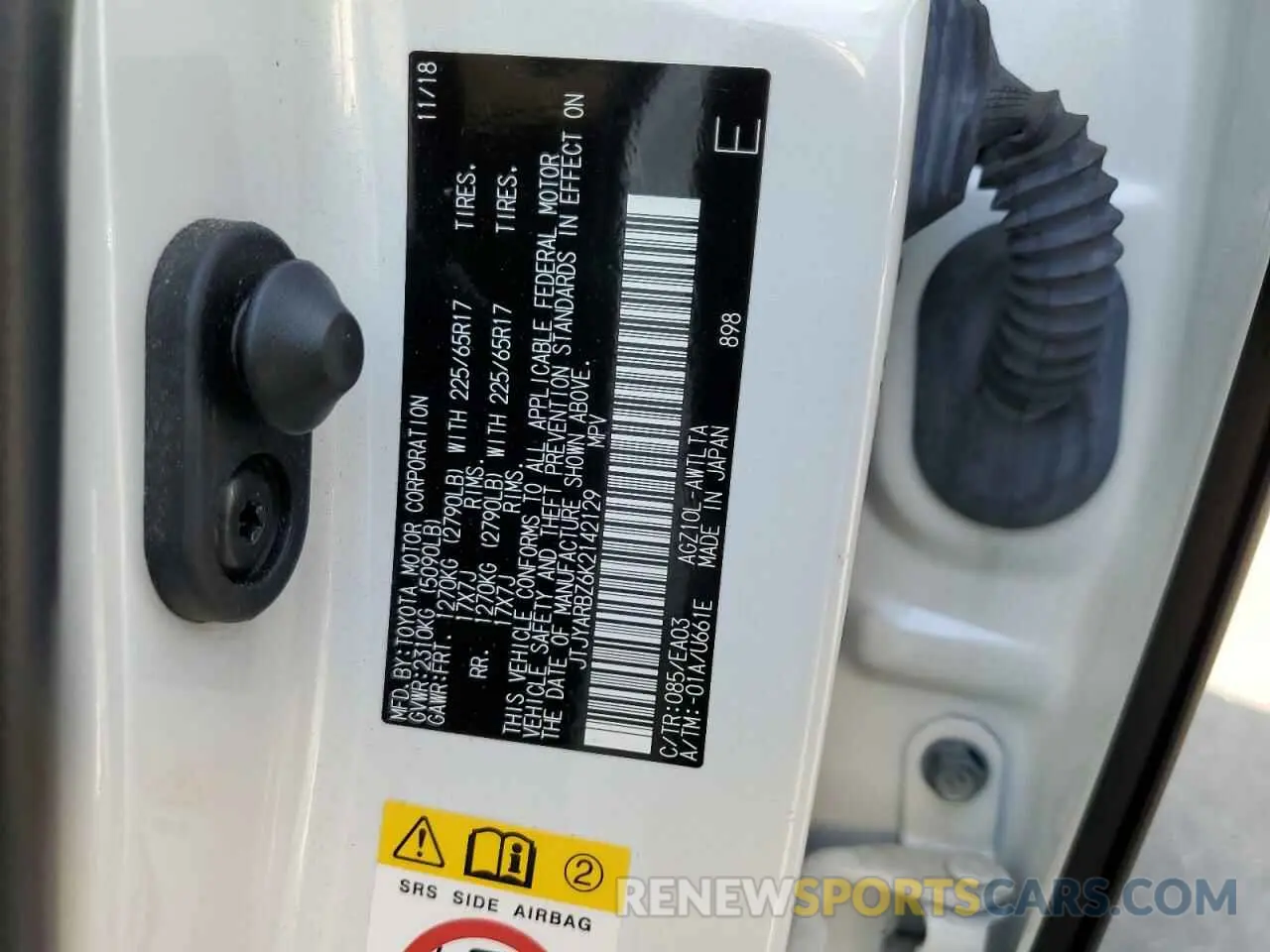 10 Photograph of a damaged car JTJYARBZ6K2142129 LEXUS NX 2019