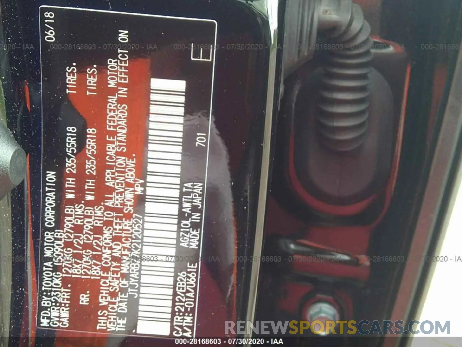 9 Photograph of a damaged car JTJYARBZ7K2120527 LEXUS NX 2019