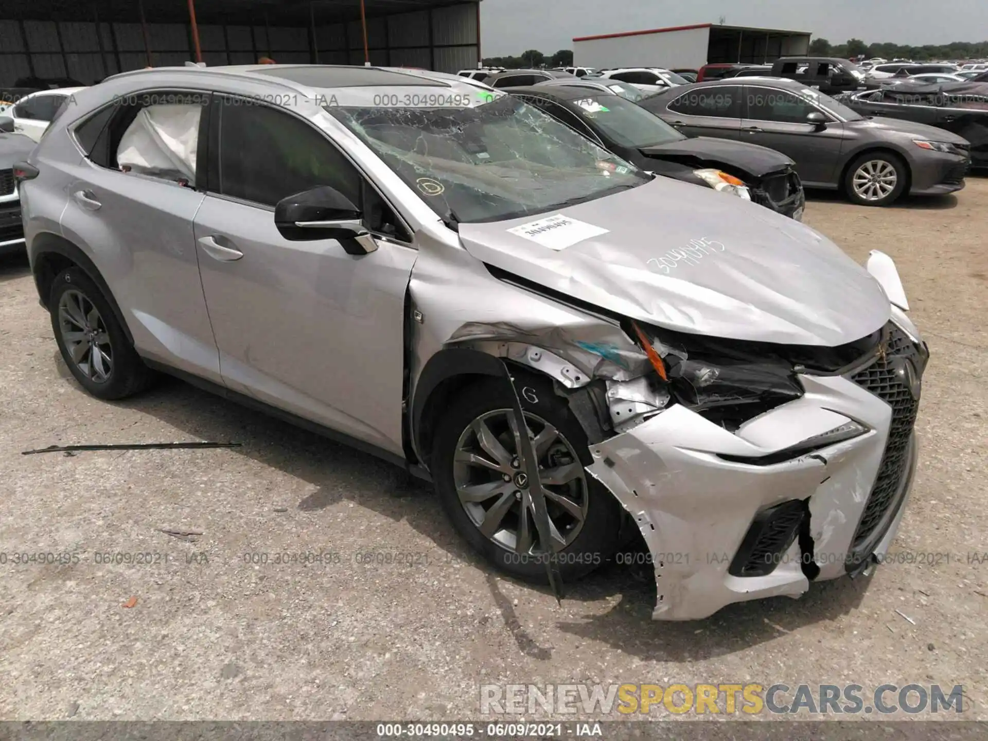 1 Photograph of a damaged car JTJYARBZ7K2133021 LEXUS NX 2019