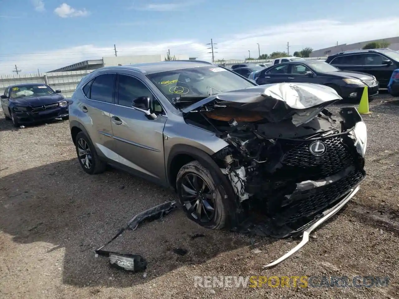 1 Photograph of a damaged car JTJYARBZ7K2139899 LEXUS NX 2019