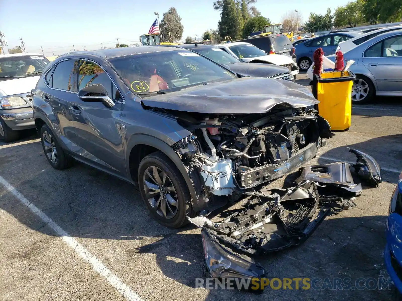 1 Photograph of a damaged car JTJYARBZ7K2143645 LEXUS NX 2019