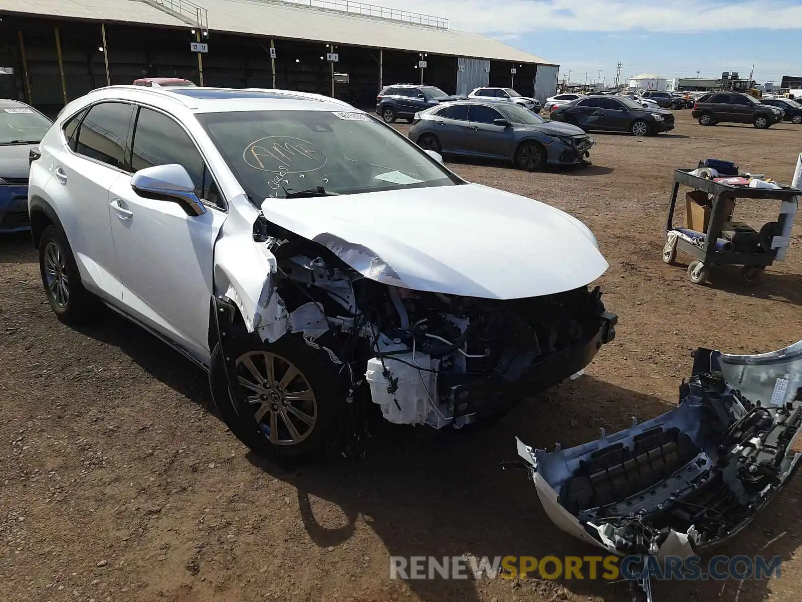 1 Photograph of a damaged car JTJYARBZ8K2137885 LEXUS NX 2019