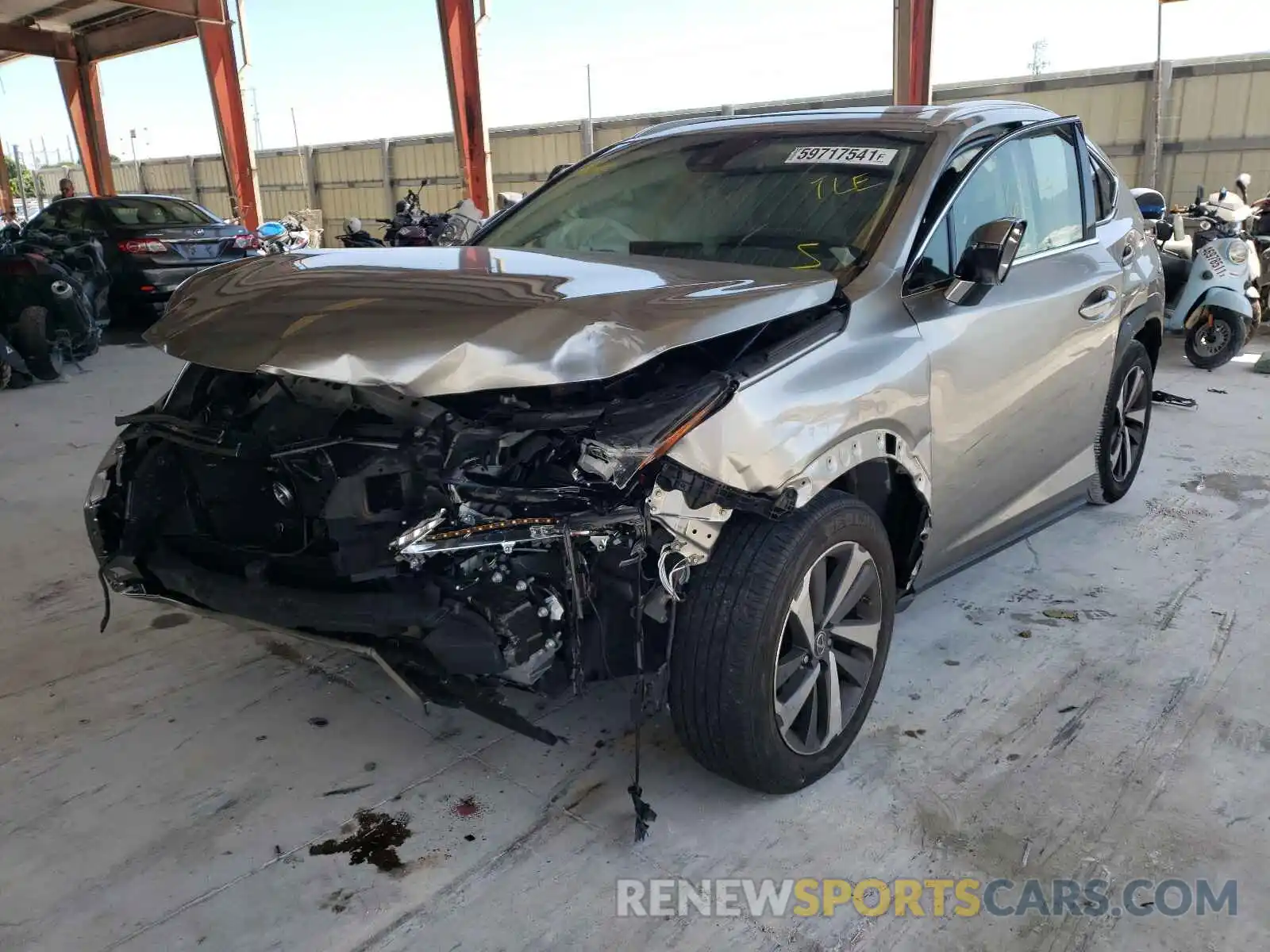 2 Photograph of a damaged car JTJYARBZ8K2142343 LEXUS NX 2019