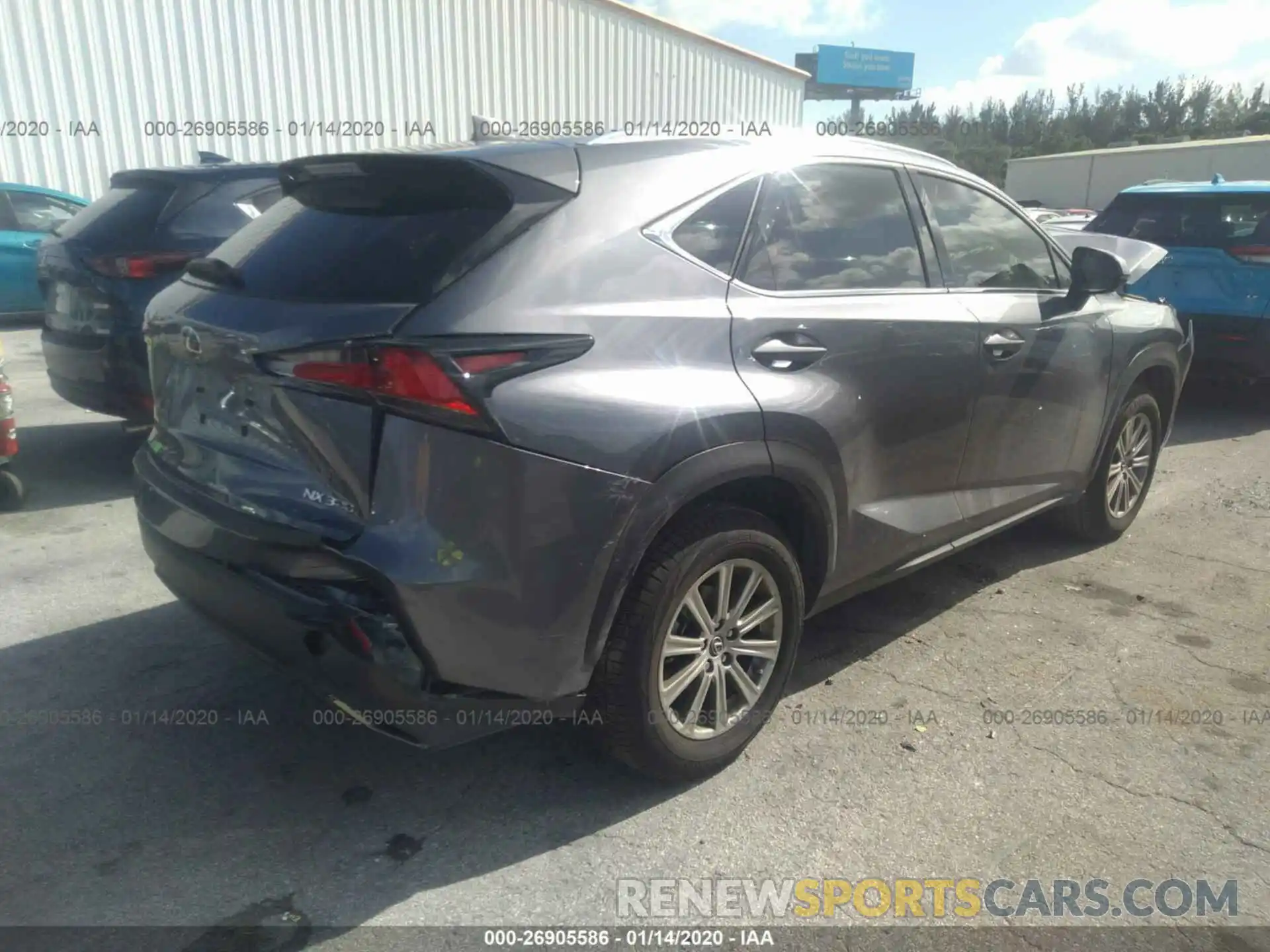 4 Photograph of a damaged car JTJYARBZ8K2155500 LEXUS NX 2019