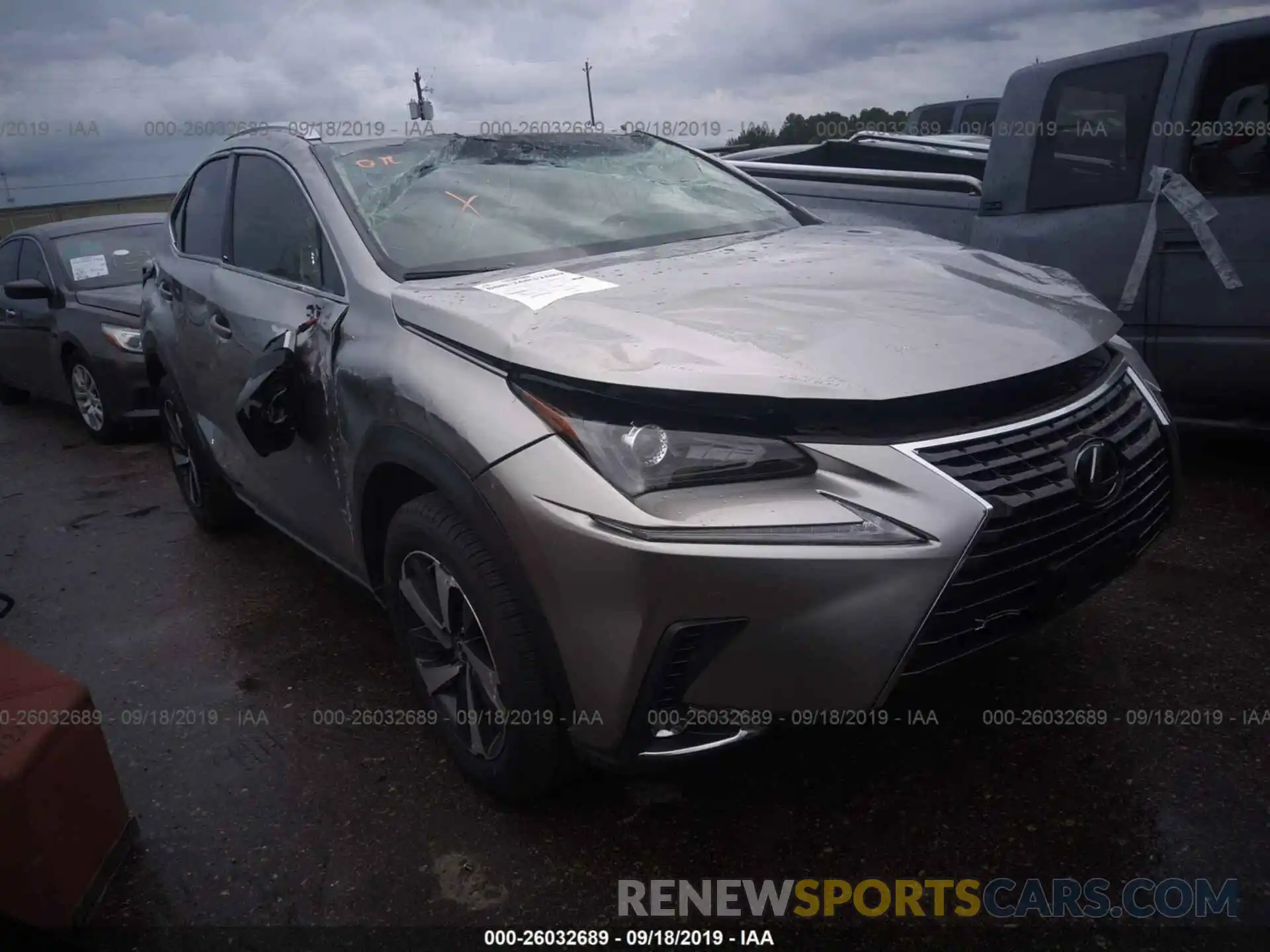 1 Photograph of a damaged car JTJYARBZ9K2123428 LEXUS NX 2019