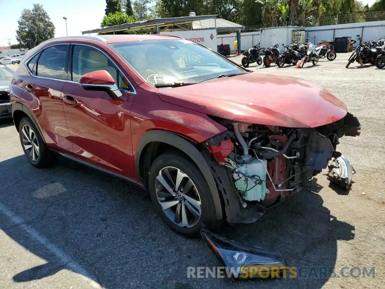 1 Photograph of a damaged car JTJYARBZ9K2132369 LEXUS NX 2019