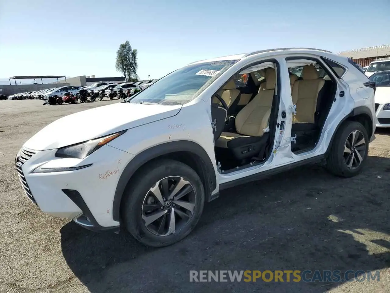 1 Photograph of a damaged car JTJYARBZXK2124894 LEXUS NX 2019
