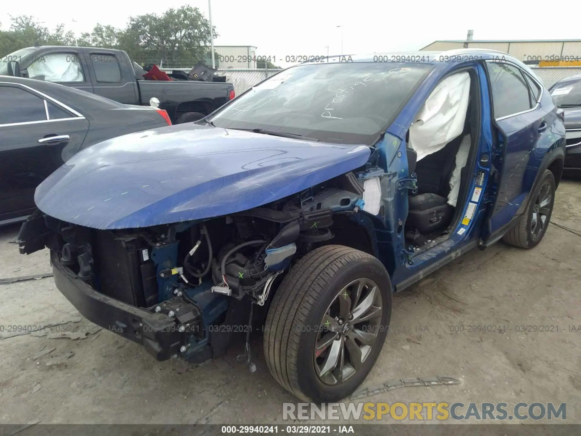 2 Photograph of a damaged car JTJYARBZXK2139248 LEXUS NX 2019