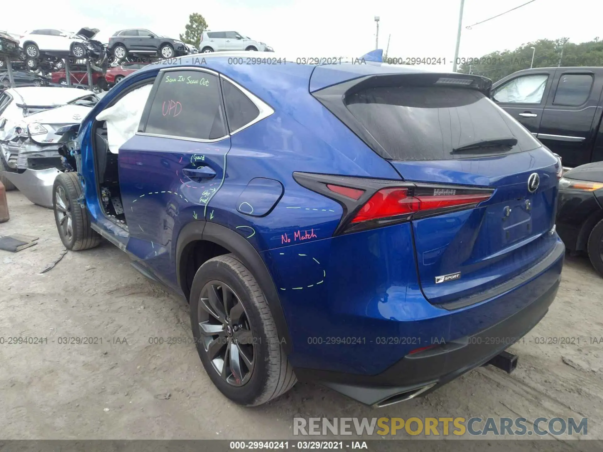 3 Photograph of a damaged car JTJYARBZXK2139248 LEXUS NX 2019