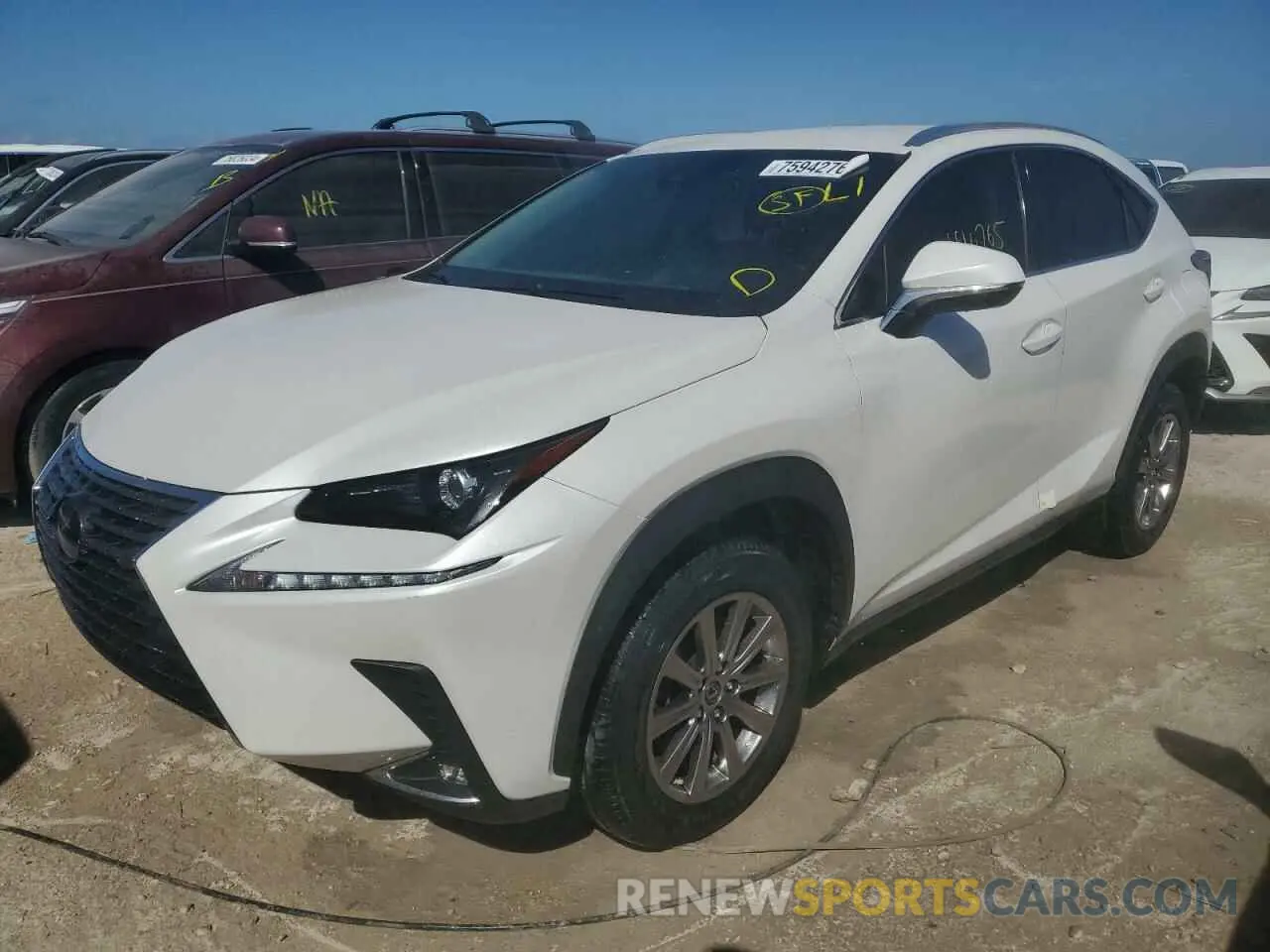 1 Photograph of a damaged car JTJAARBZ0L5001493 LEXUS NX 2020
