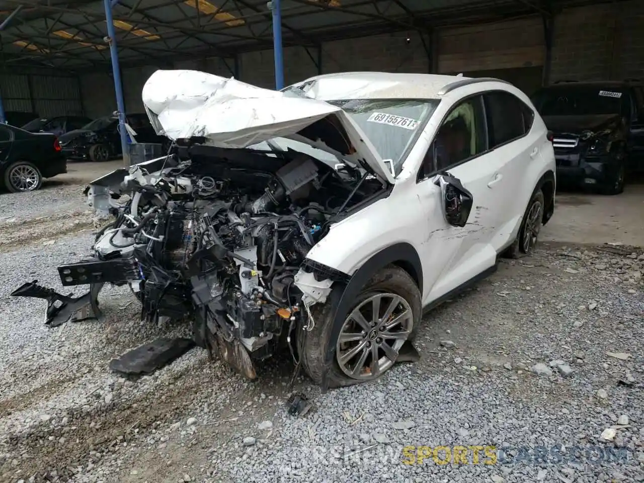 2 Photograph of a damaged car JTJAARBZ2L2158248 LEXUS NX 2020