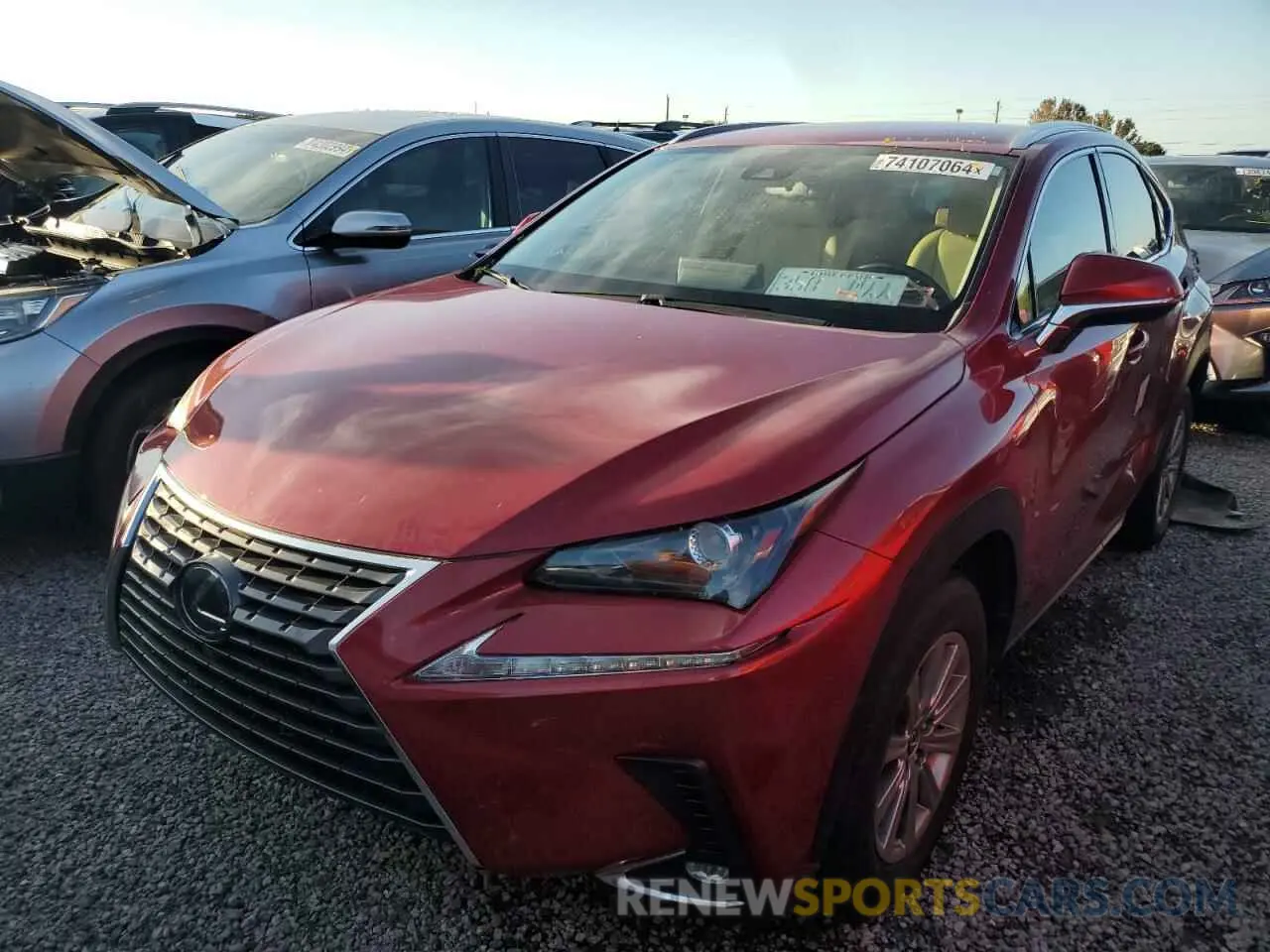 1 Photograph of a damaged car JTJAARBZ2L5020403 LEXUS NX 2020
