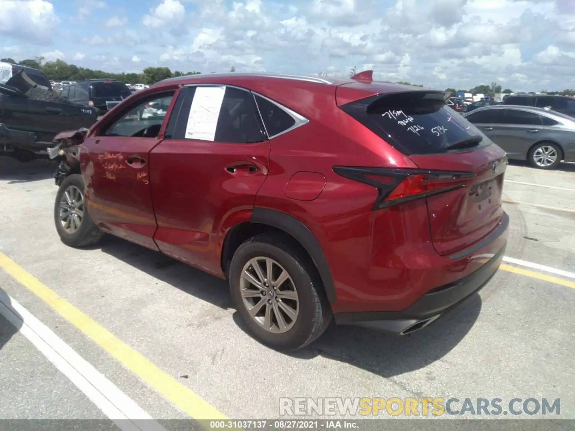 3 Photograph of a damaged car JTJAARBZ3L5003433 LEXUS NX 2020