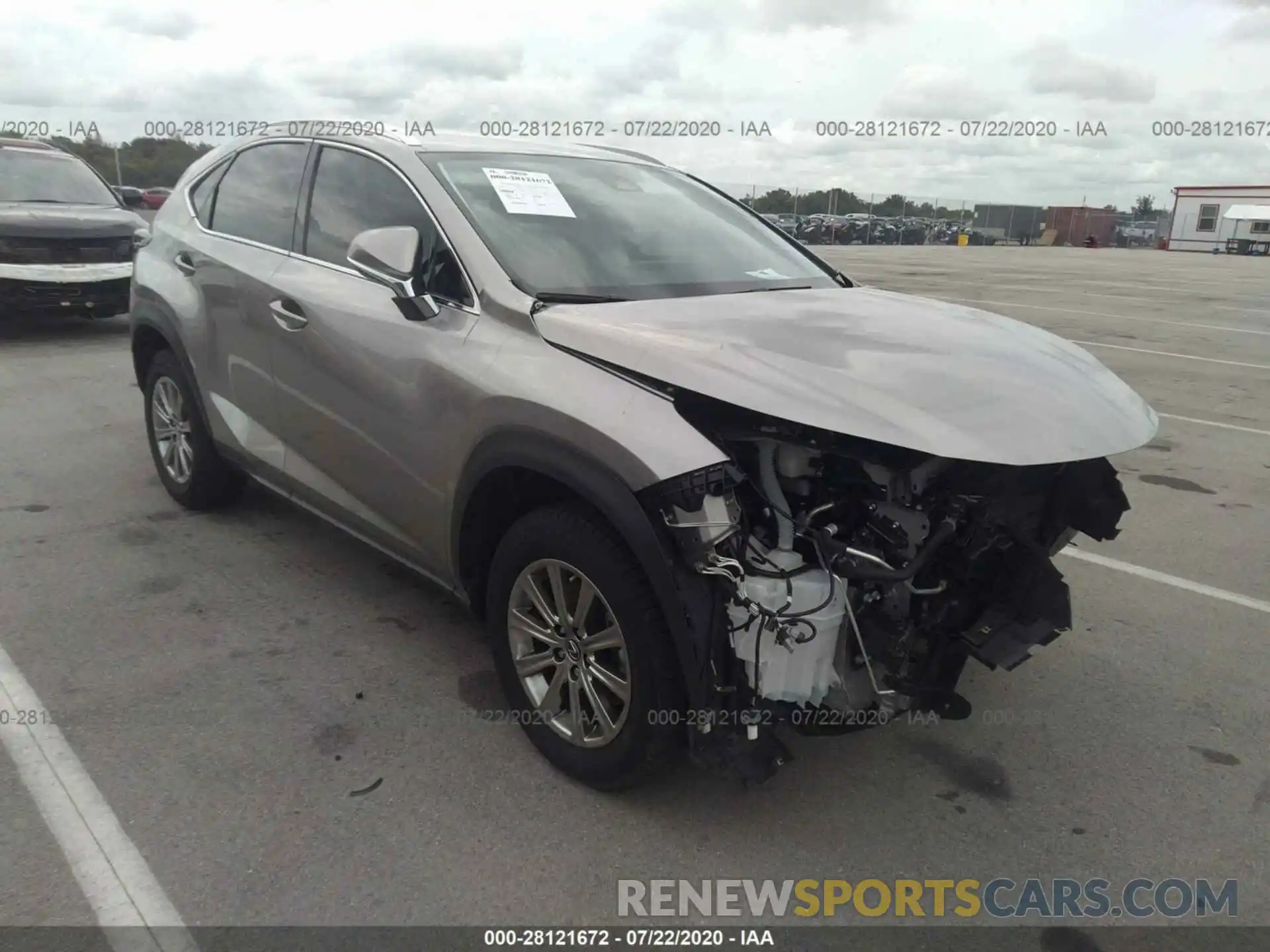 1 Photograph of a damaged car JTJAARBZ6L5002728 LEXUS NX 2020