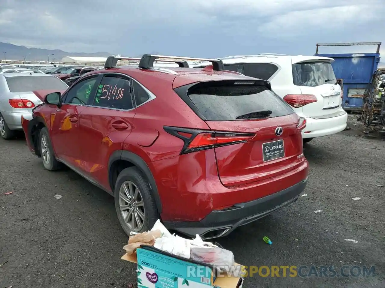 3 Photograph of a damaged car JTJAARBZ7L5011910 LEXUS NX 2020