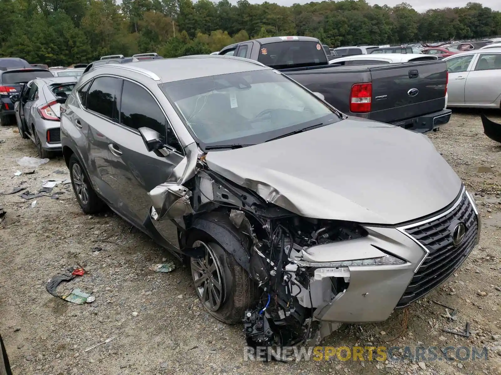 1 Photograph of a damaged car JTJAARDZ0L2221618 LEXUS NX 2020