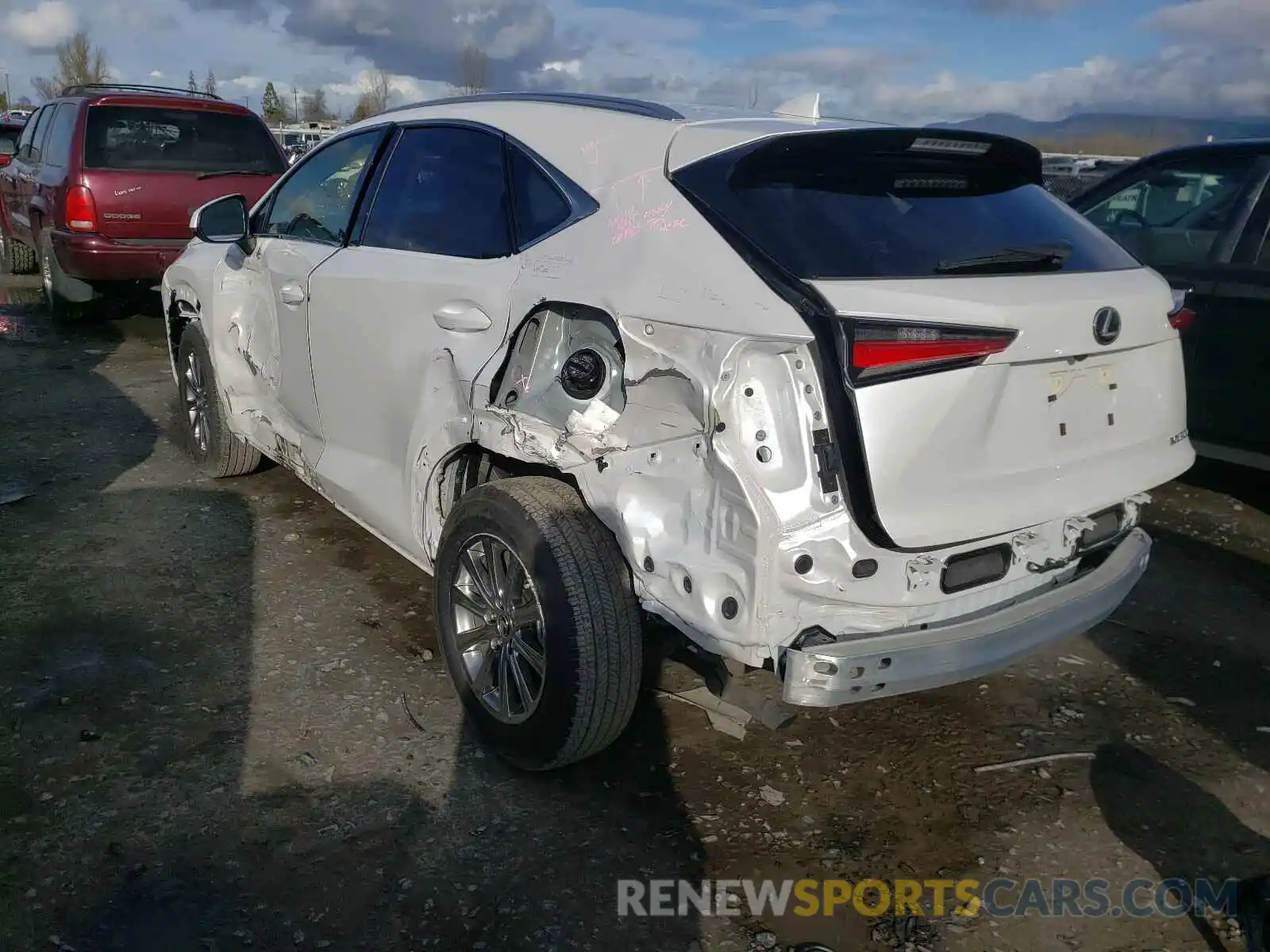 3 Photograph of a damaged car JTJAARDZ4L5016611 LEXUS NX 2020