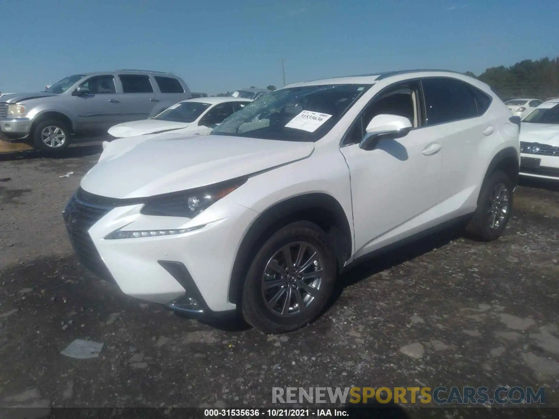 2 Photograph of a damaged car JTJDARBZ0L5008053 LEXUS NX 2020